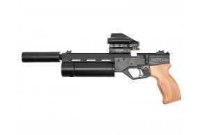 Пневматический пистолет Krugergun Корсар 4.5 мм (180 мм, дерево, F42, с манометром)