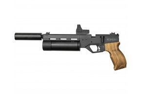 Пневматический пистолет Krugergun Корсар 5.5 мм (180 мм, дерево, F42, с манометром)
