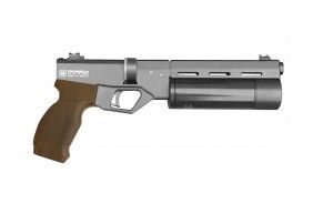 Пневматический пистолет Krugergun Корсар 6.35 мм (180 мм, редуктор, d42, дерево, без манометра)