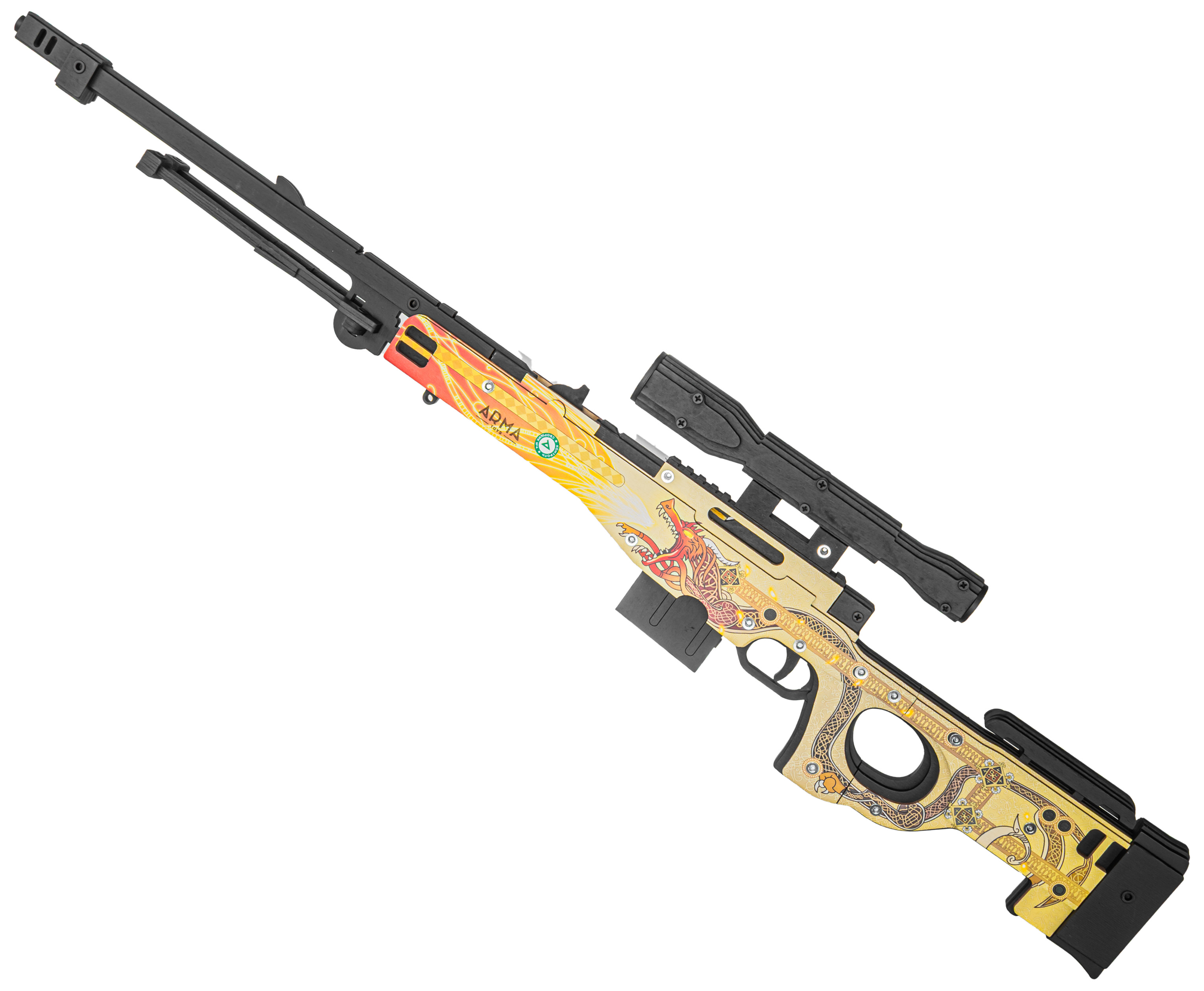 Резинкострел Arma toys винтовка AWP (Dragon Lore, AT017DL, L96)