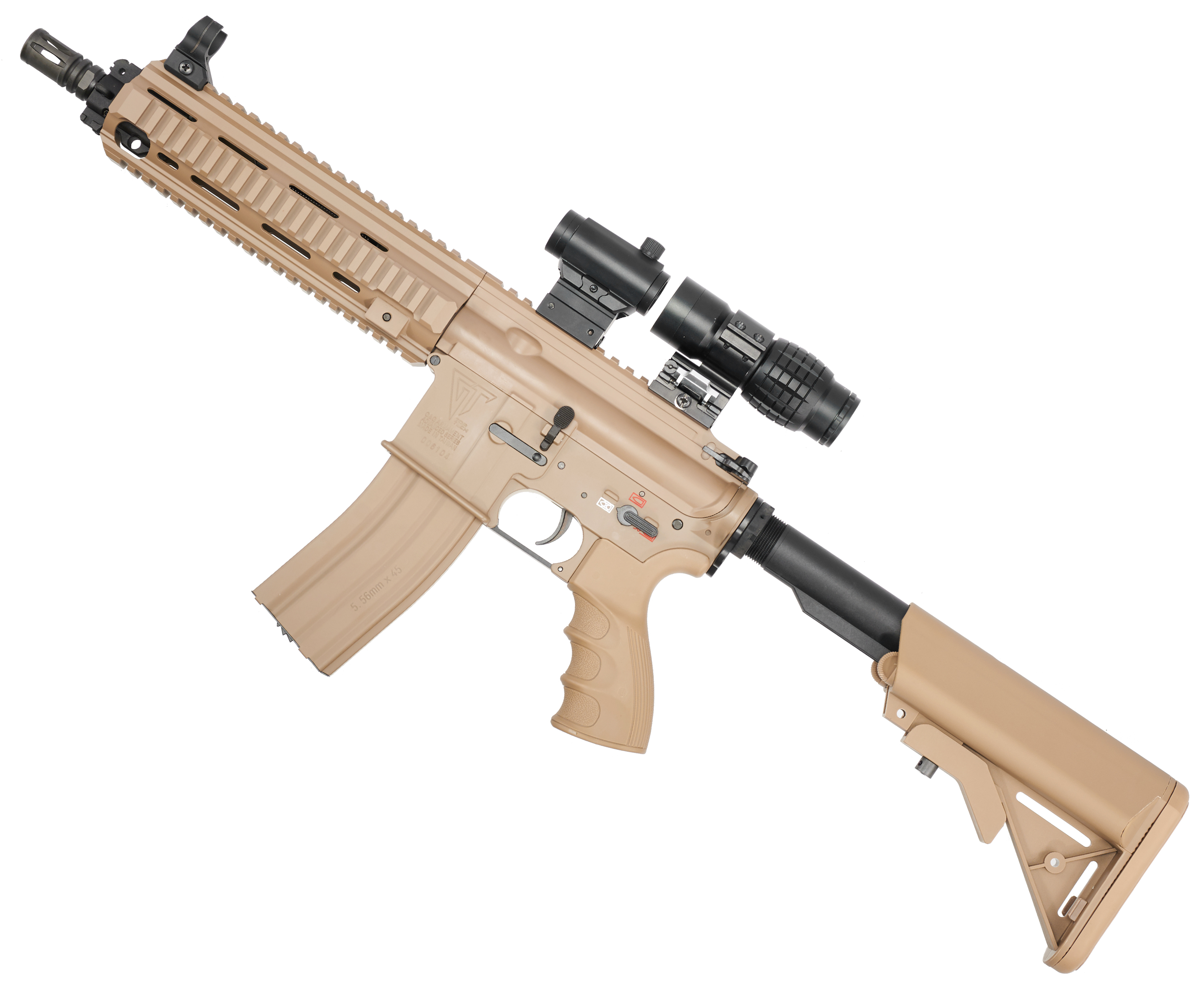 Страйкбольный автомат G&G T4-18 Light DST (6 мм, Weaver, HK416) купить в  Москве и СПБ, цена 37990 руб. Доставка по РФ!