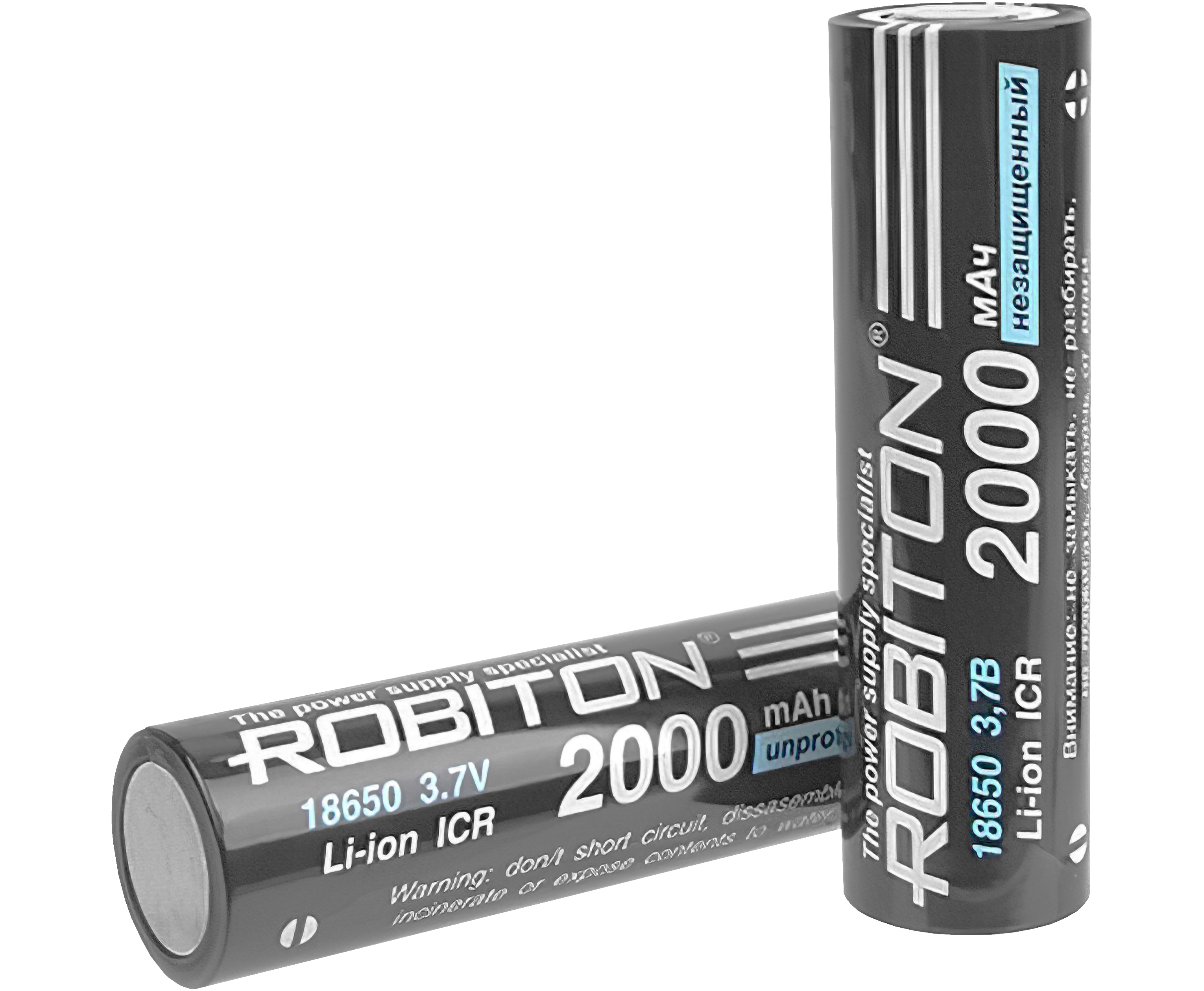 Аккумуляторы Robiton 18650 (2000 мАч, Li-ion, 2 шт)