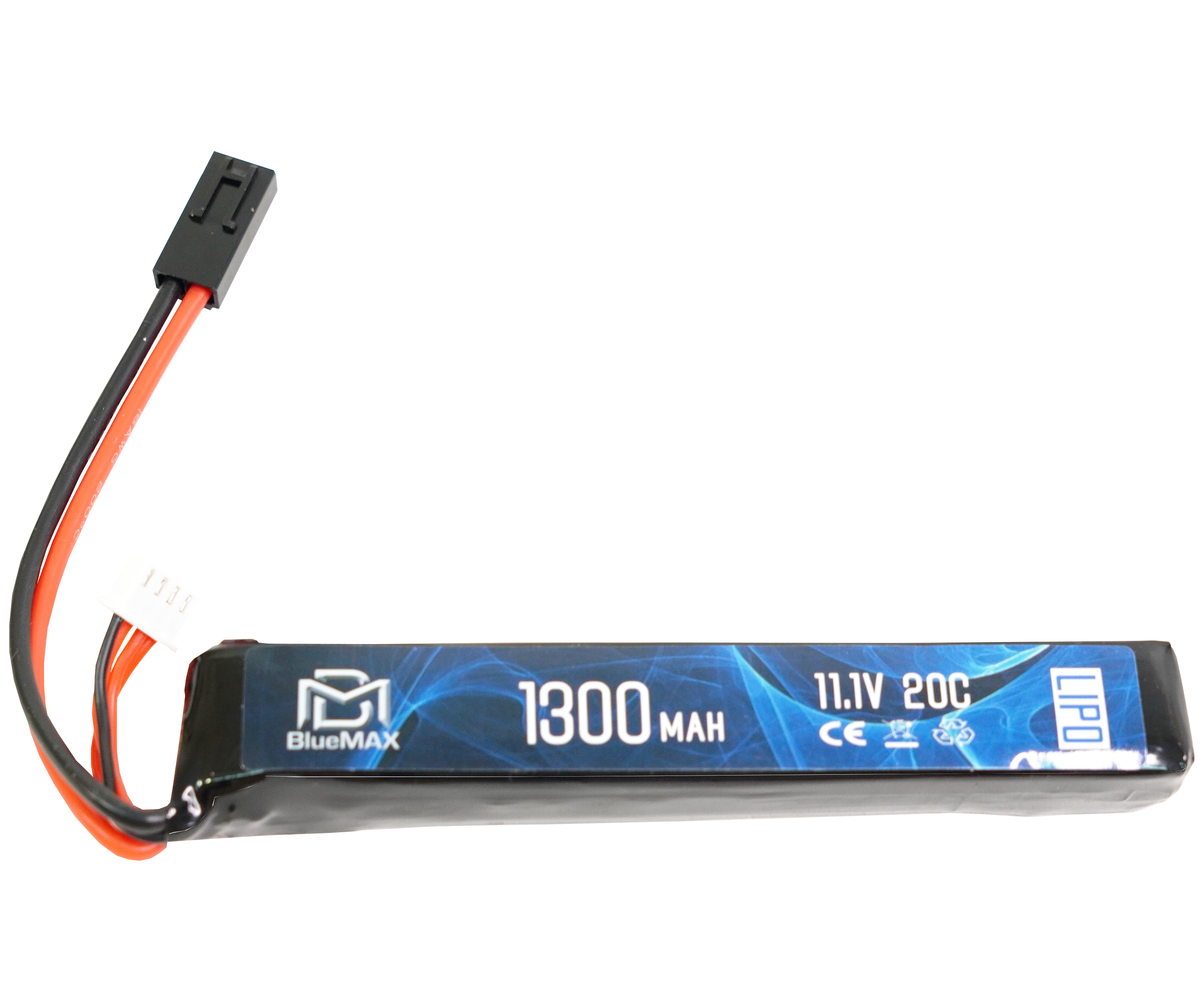 Аккумулятор BlueMax Li-Po 11.1V 1300mAh 20C Stick (20x21x128 мм, Mini Tamiya)