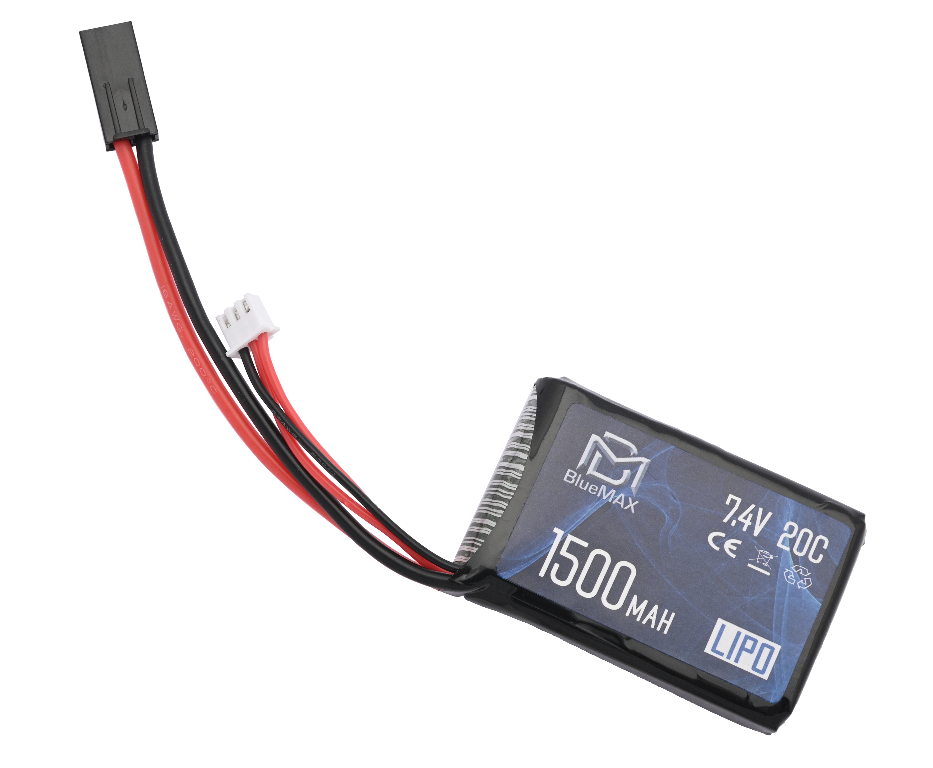 Аккумулятор BlueMax Li-Po 7.4V 1500mAh 20C Stick PEQ AN-15 (16x43x65 мм, Mini Tamiya) Аккумулятор BlueMax Li-Po 7.4V 1500mAh 20C Stick PEQ AN-15 (16x43x65 мм, Mini Tamiya)