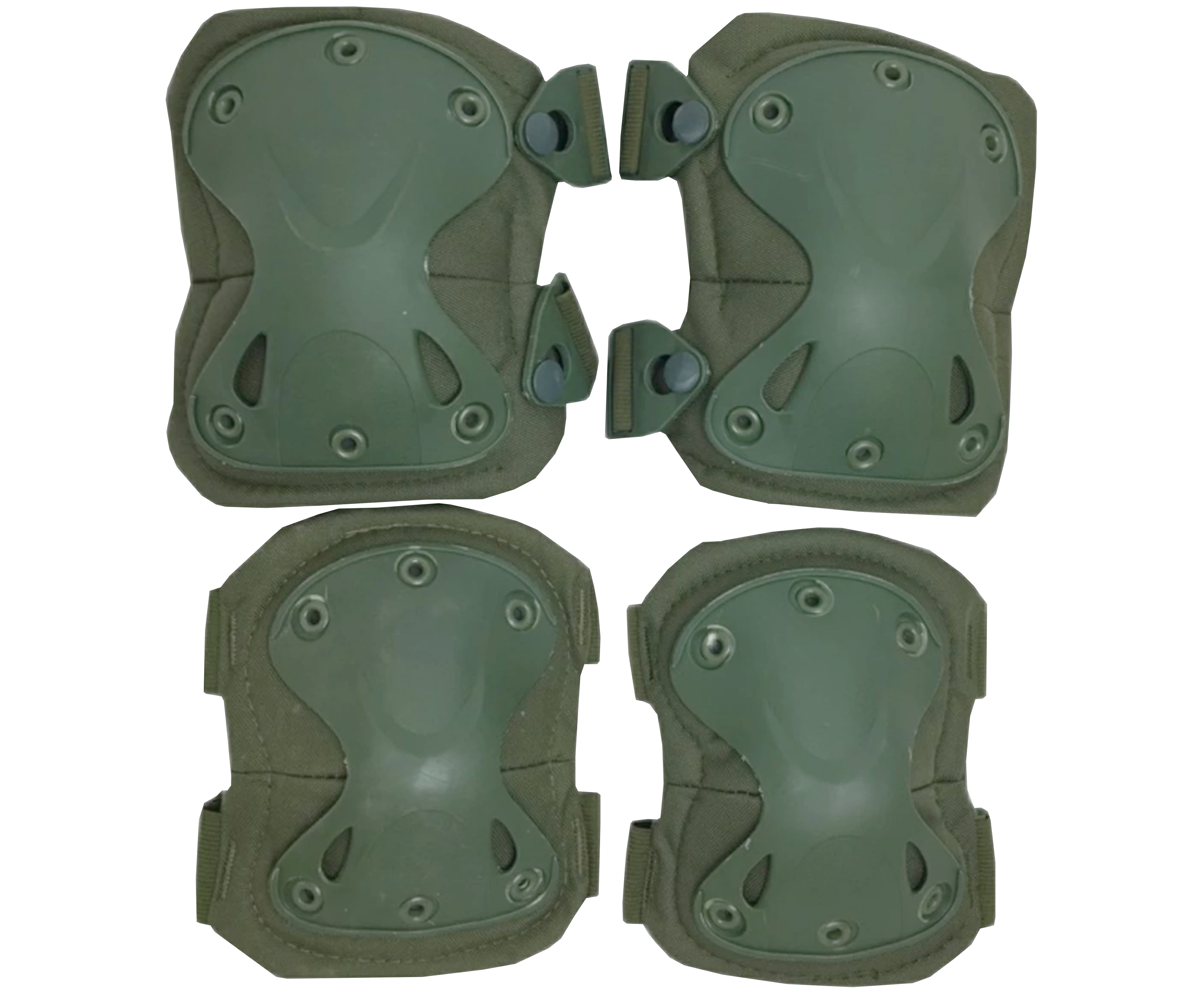 Защитный комплект Cema SWAT X-Cap (Olive, наколенники, налокотники)
