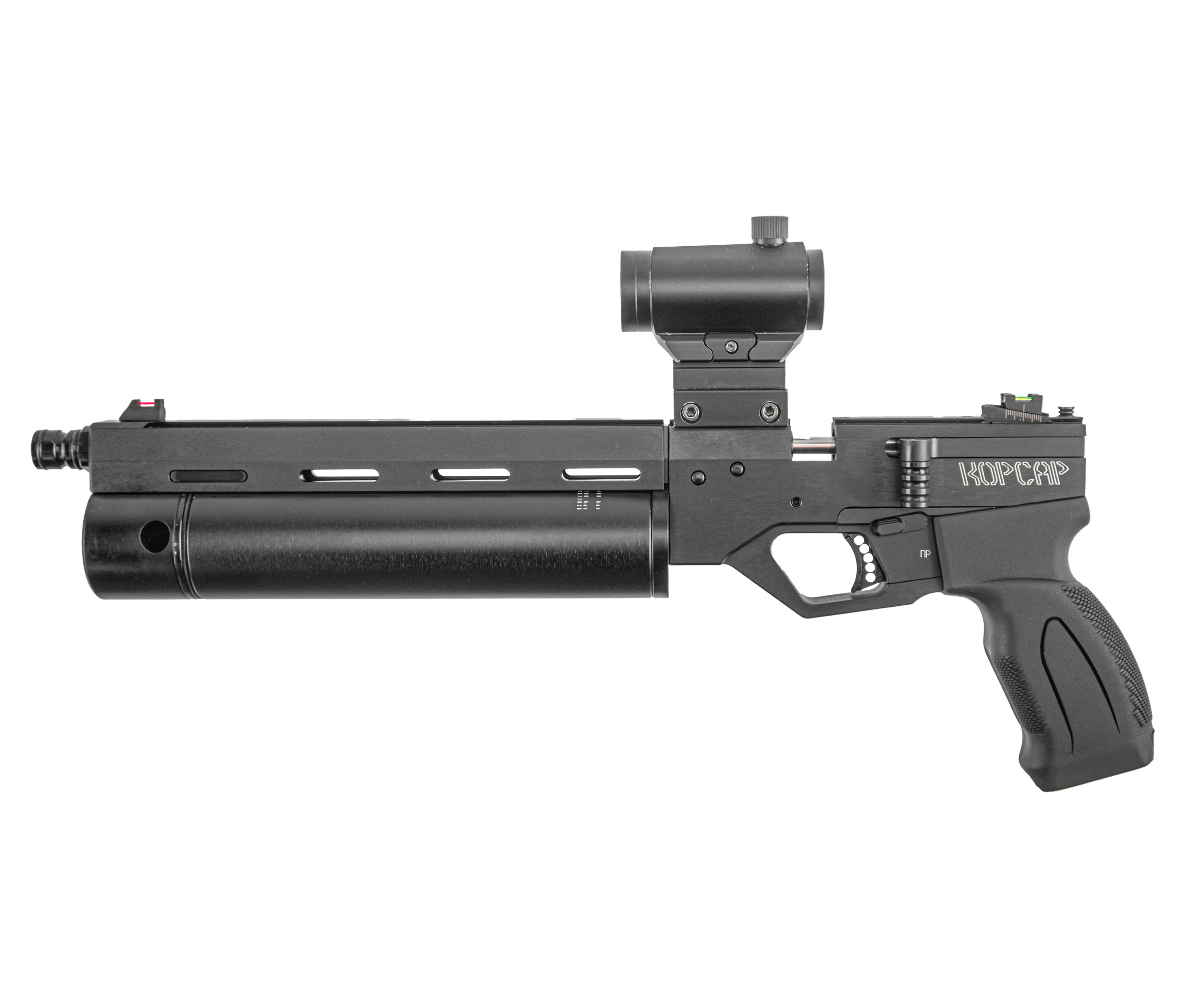 Пневматический пистолет KrugerGun Корсар 6.35 мм (D42, ствол 240, прямоток, манометр, пластик)