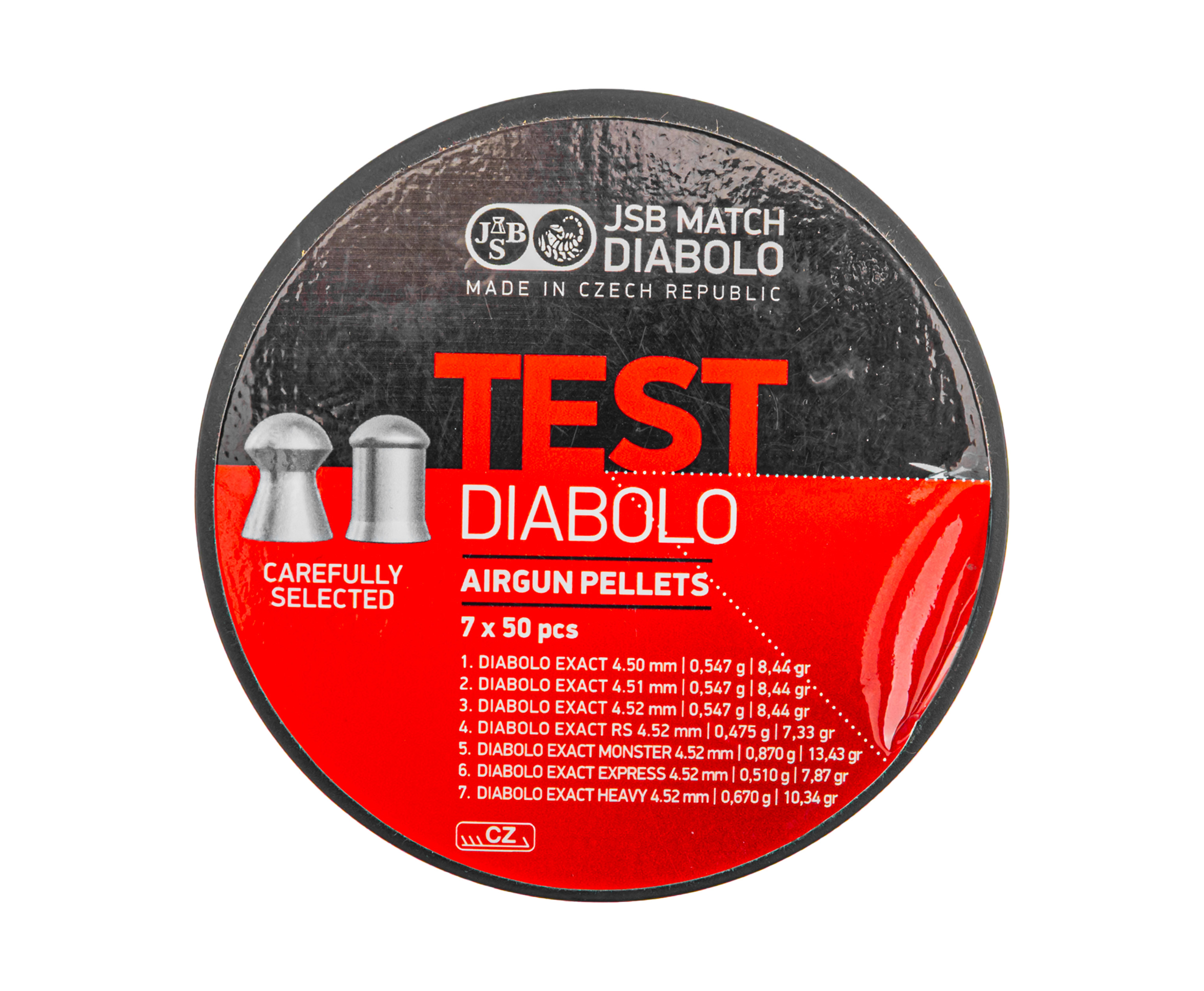 Набор пуль пневматических JSB Test Diabolo 4.5 мм (350 шт)