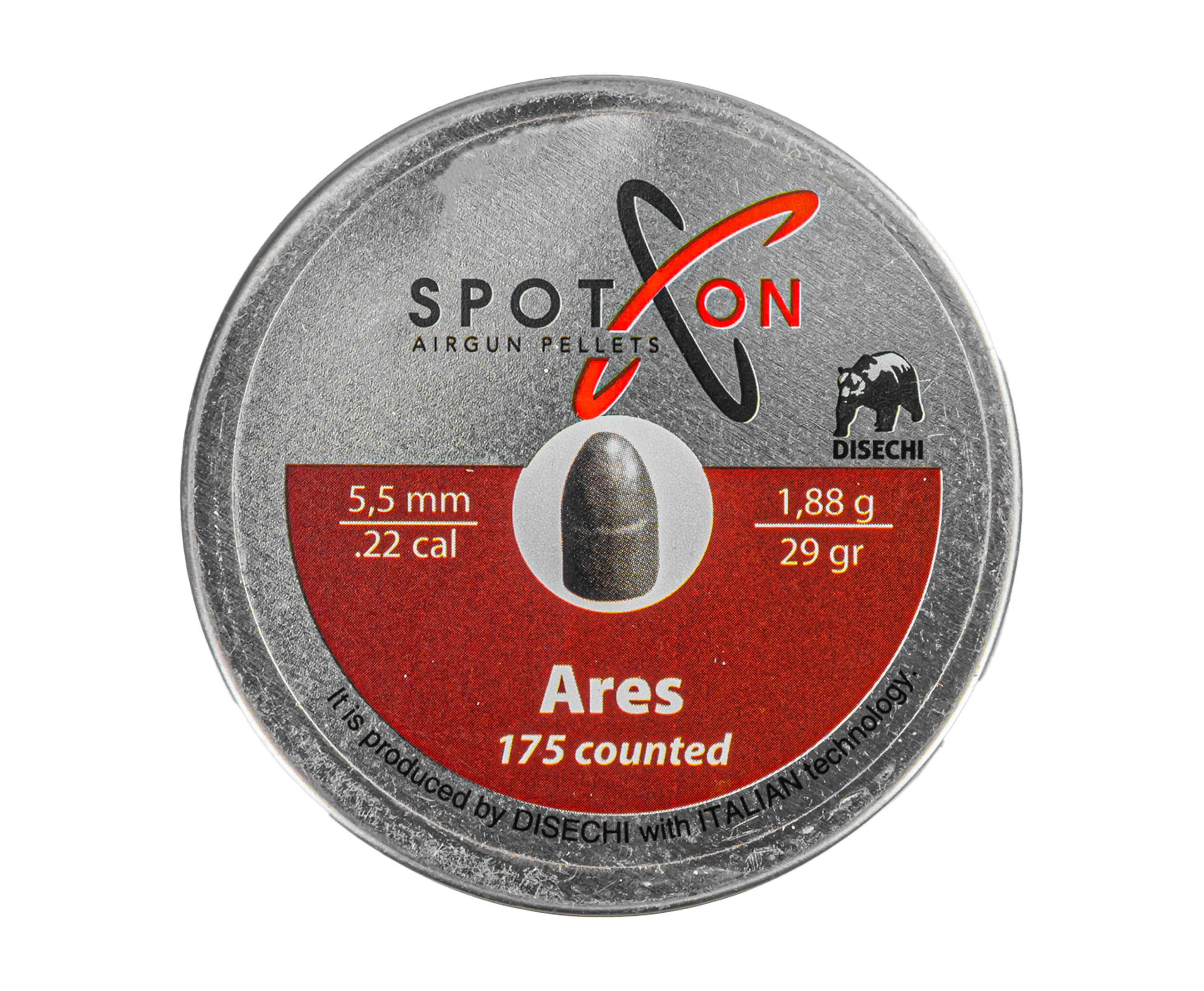 Пули пневматические Spoton Ares 5.5 мм (1.88 г, 175 шт)