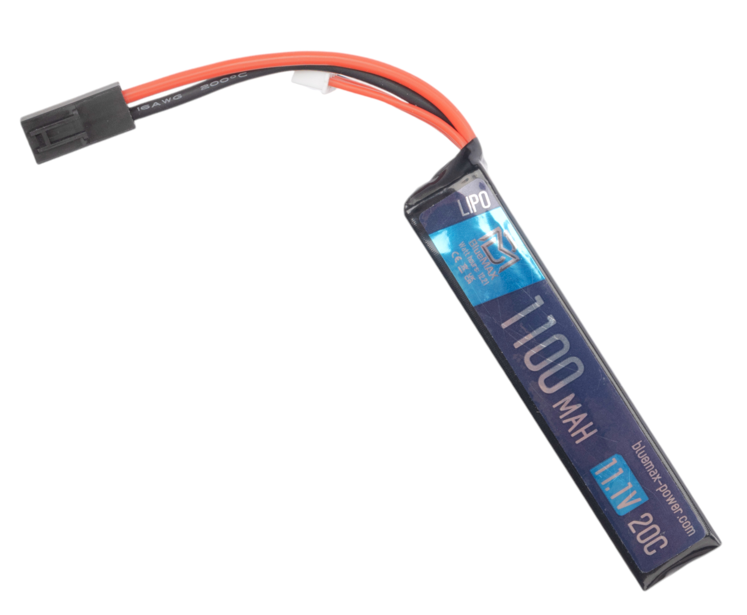 Аккумулятор BlueMax Li-Po 11.1V 1100mAh 20C AK-type (18x21x106 мм, Mini Tamiya)
