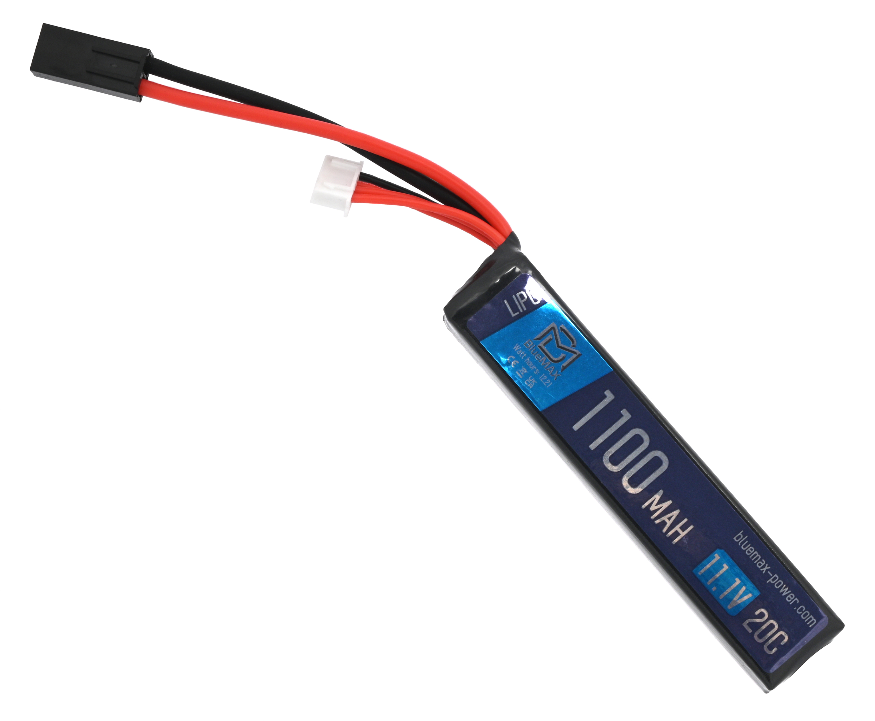 Аккумулятор BlueMax Li-Po 11.1V 1100mAh 20C AK-type (18x21x106 мм, Mini Tamiya)