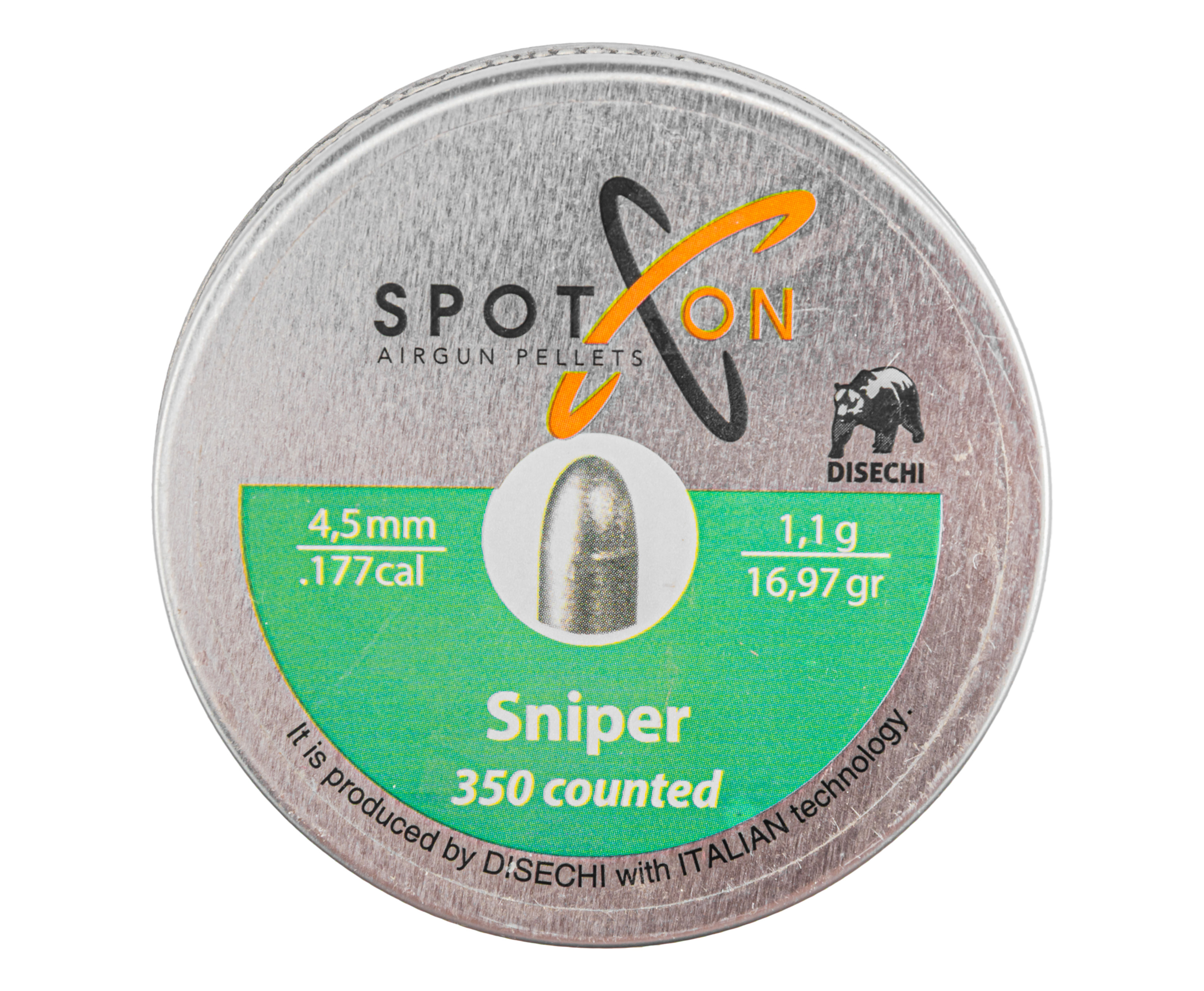 Пули пневматические Spoton Sniper 4.5 мм (1.1 г, 350 шт)