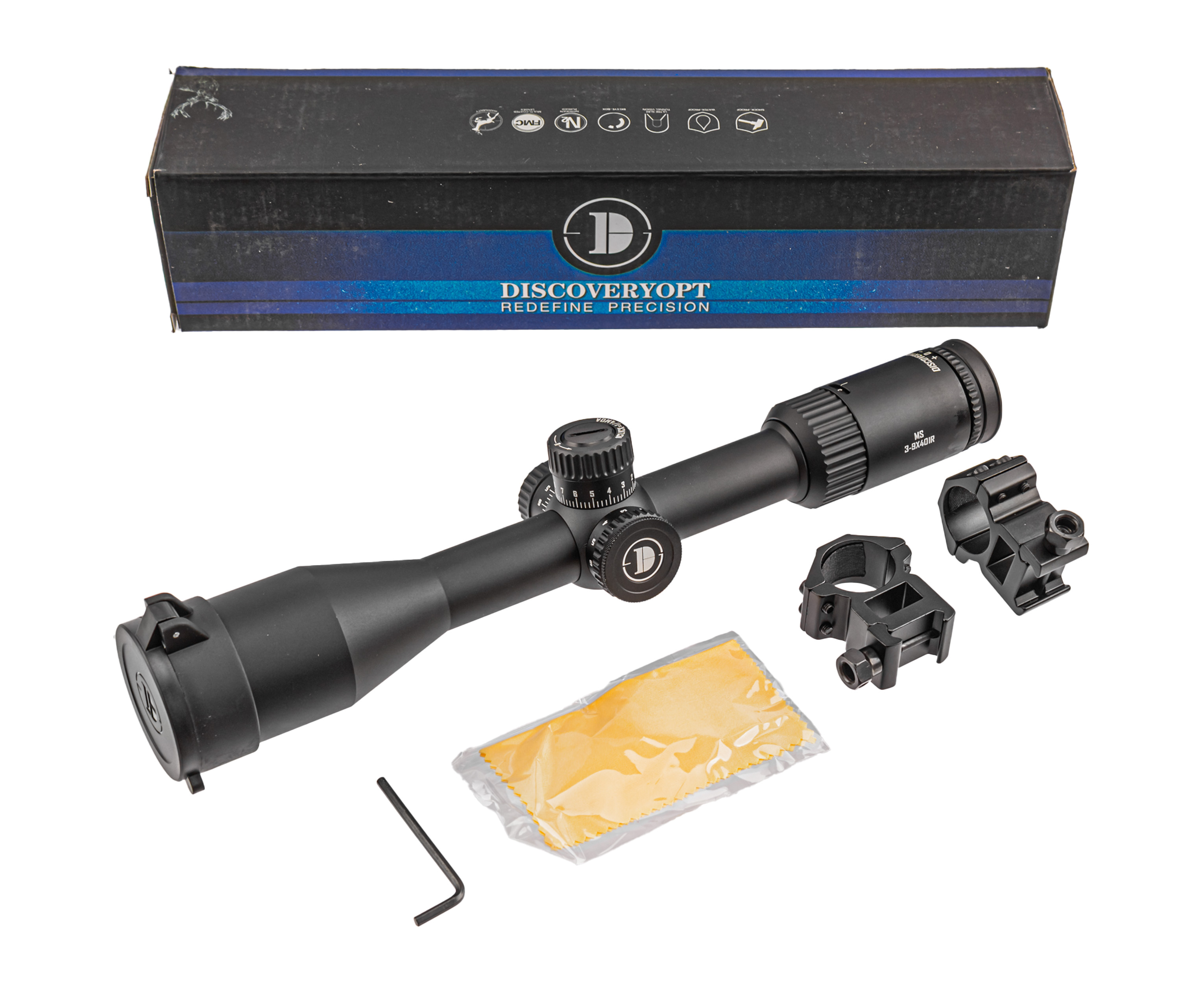 Оптический прицел Discovery MS 3-9x40 IR SFP-MOA (25.4 мм, Weaver, подсветка, HMD)