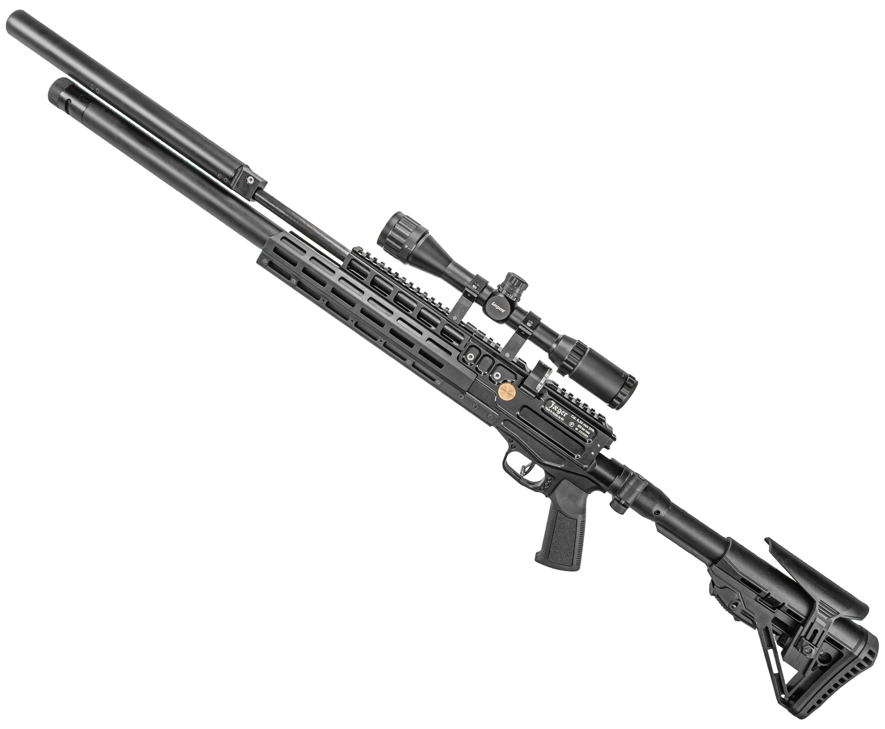 Пневматическая винтовка Jager SPR Тактика 6.35 мм (Alfa Precision, 590 мм, NR236L, редуктор)