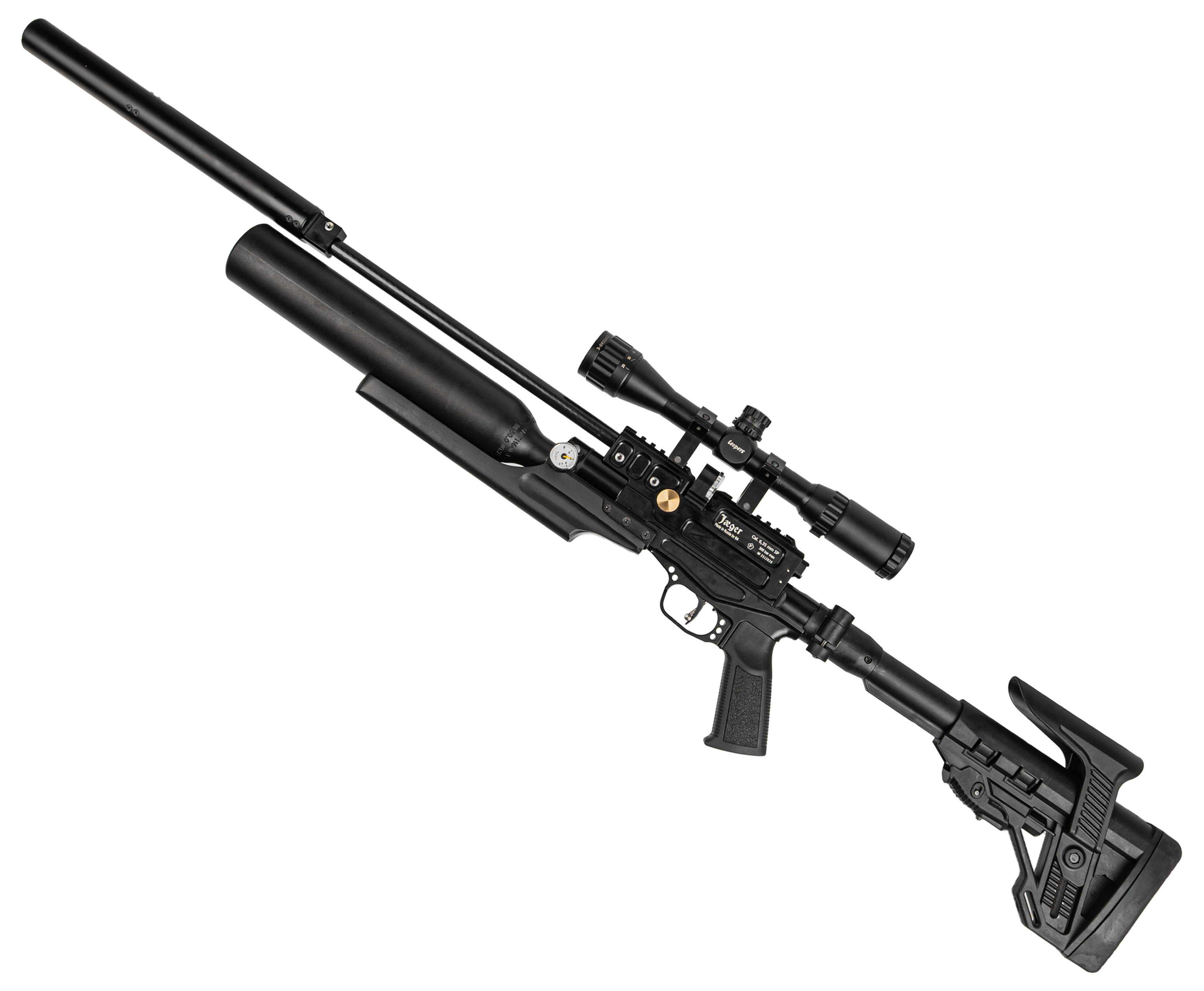 Пневматическая винтовка Jager SP Тактика 6.35 мм (Alfa Precision, 550 мм, N236L, прямоток, колба)