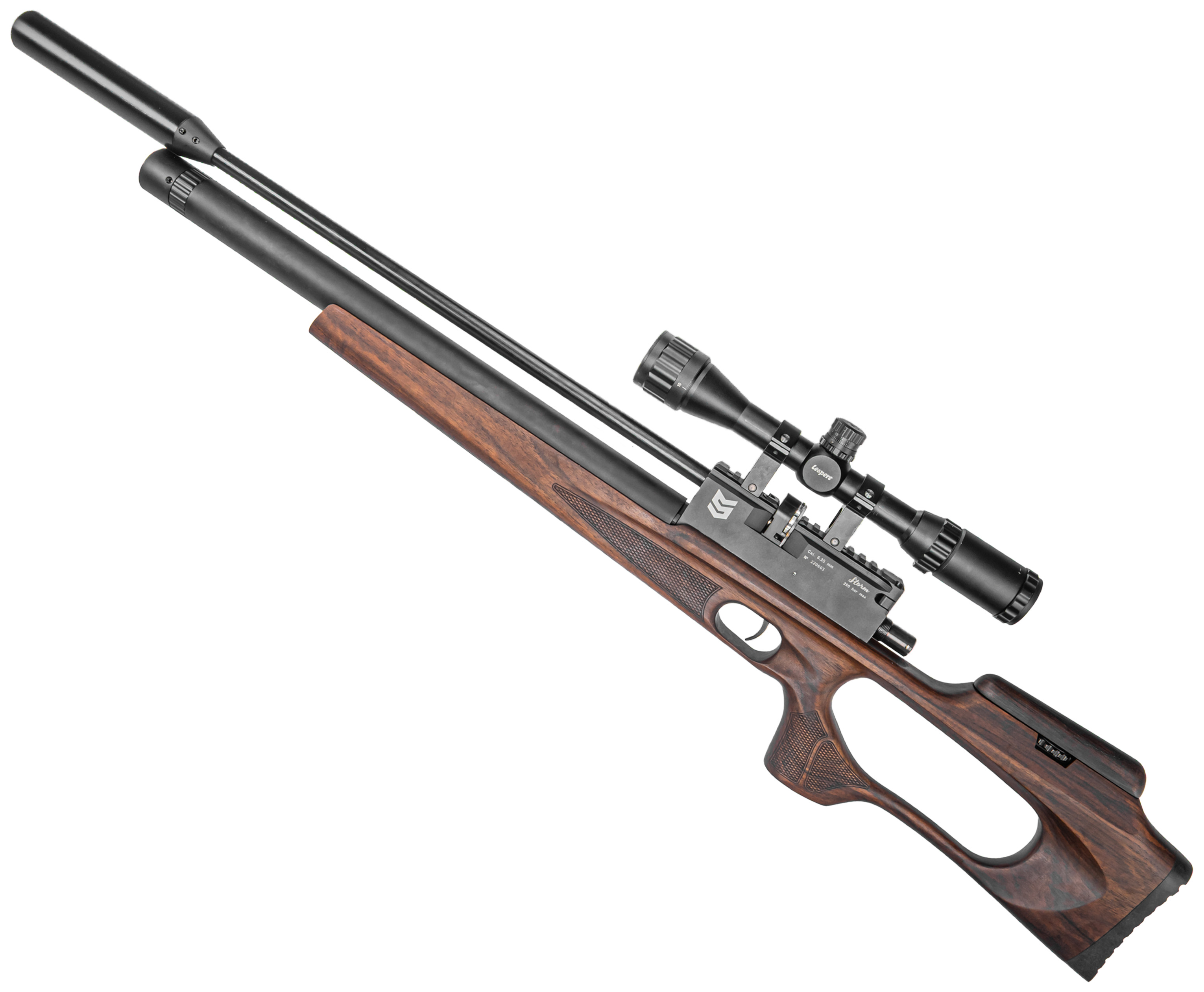 Пневматическая винтовка Storm Goliath Magnum 6.35 мм (под полнотел, PCP, 550 мм)