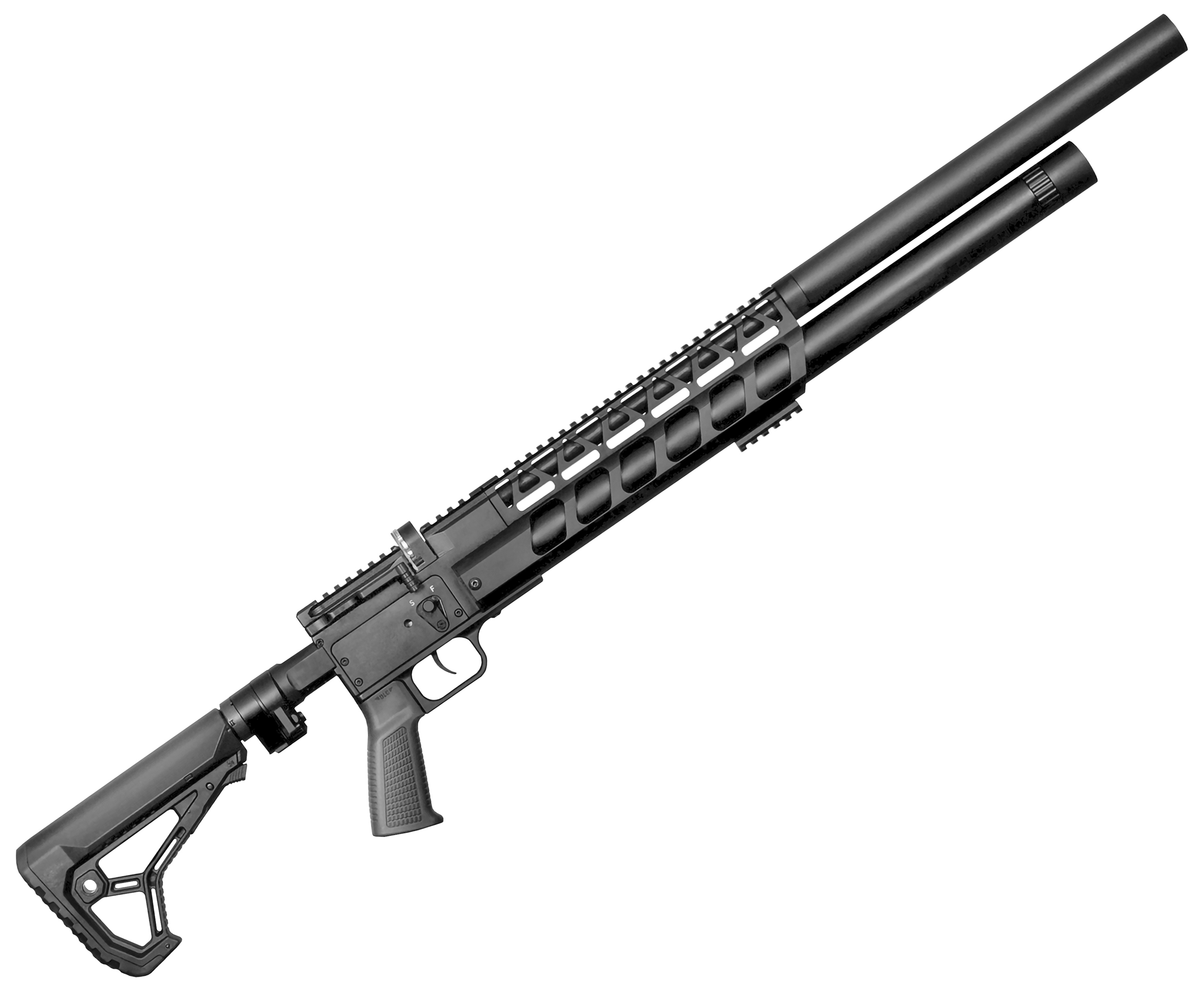 Пневматическая винтовка Storm Goliath Magnum Tactic 6.35 мм (складной, PCP, полнотел, 550 мм)