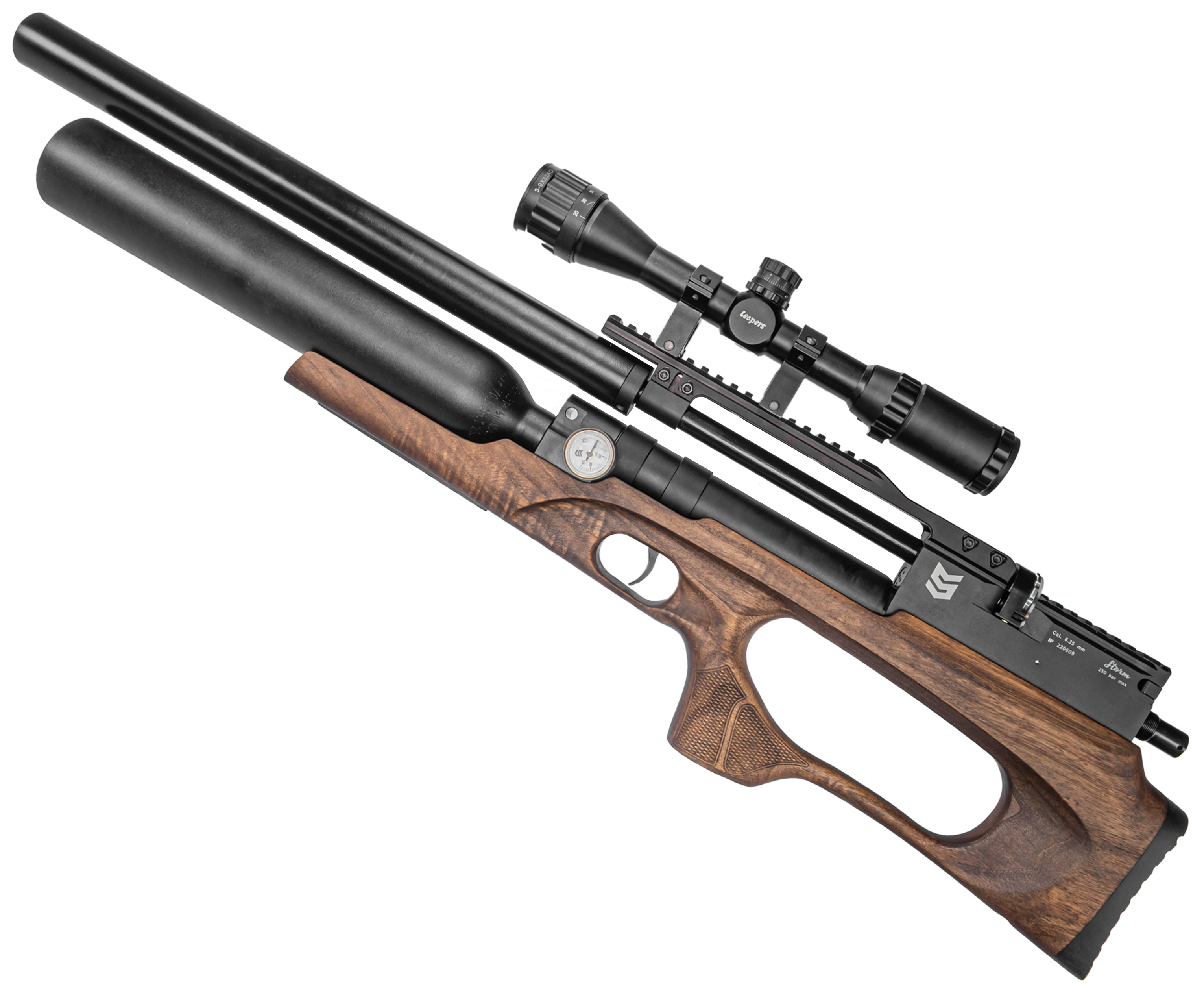 Пневматическая винтовка Storm Titan Magnum Bullpup 6.35 мм (колба, 550 мм, ПЦП, под полнотел)