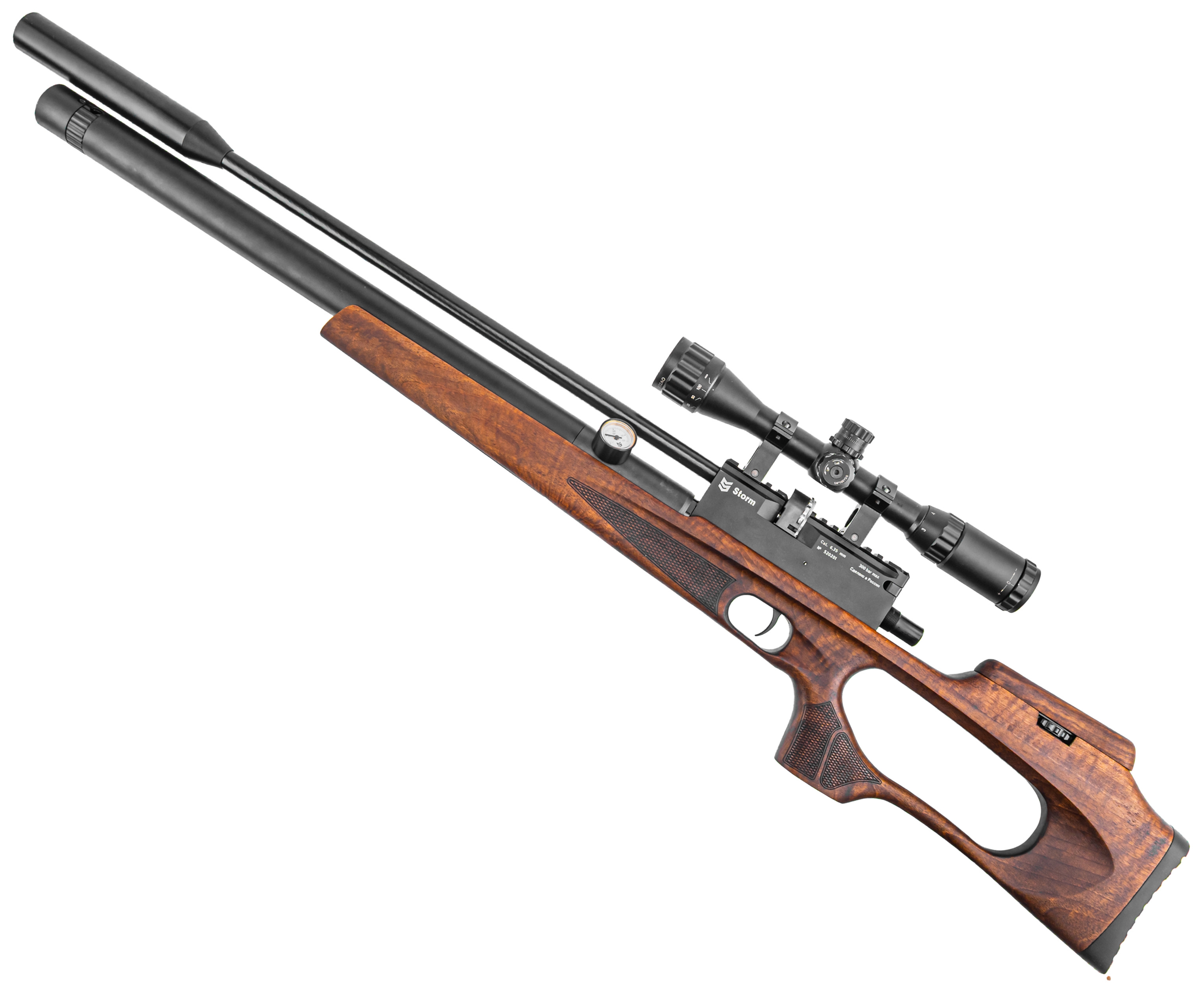 Пневматическая винтовка Storm Goliath Sport 6.35 мм (550 мм, редуктор, полнотел, ПСП)