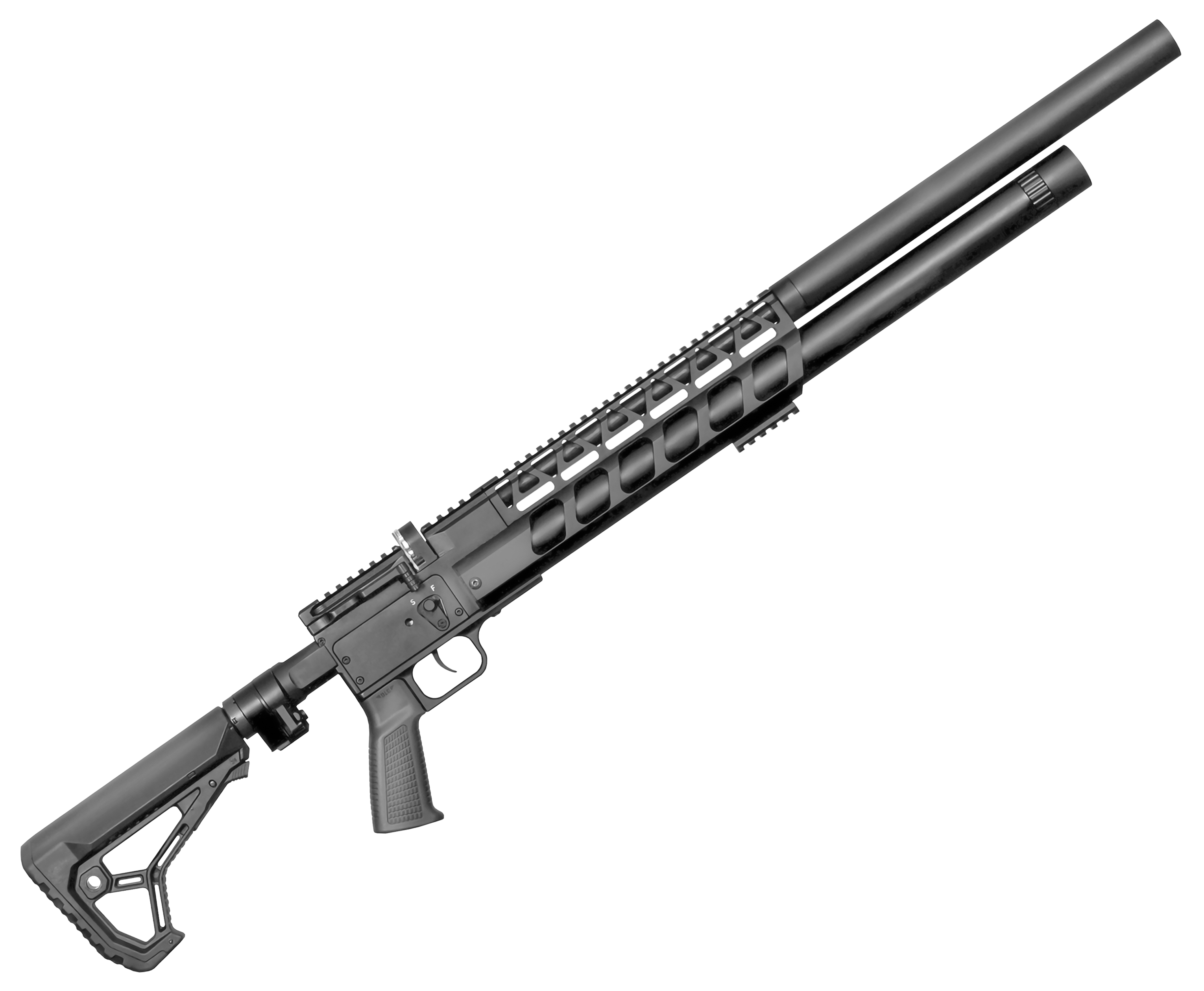 Пневматическая винтовка Storm Goliath Sport Tactic 6.35 мм (полнотел, редуктор, РСР, 550 мм, складной)