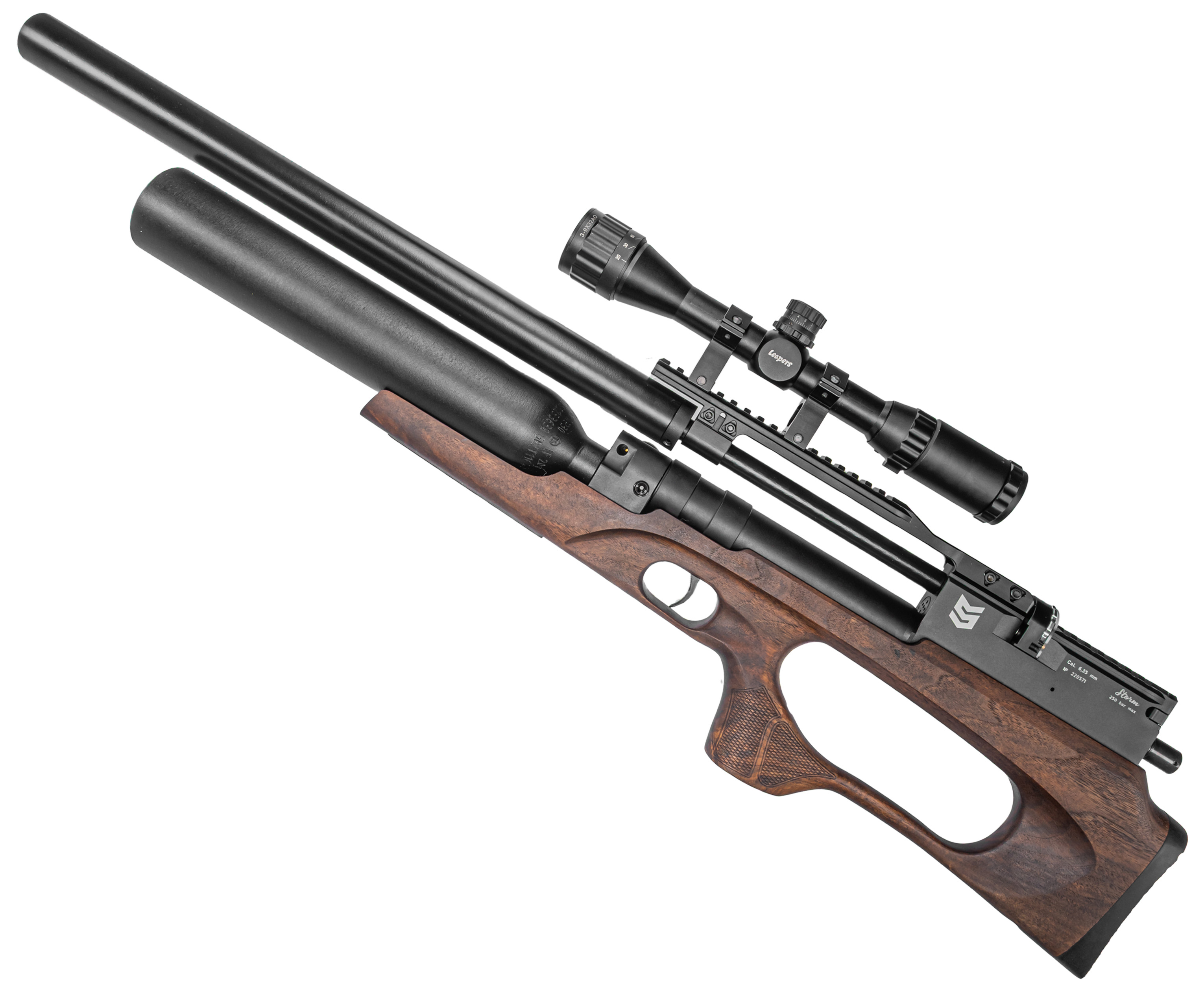 Пневматическая винтовка Storm Titan Sport Bullpup 6.35 мм (колба, 620 мм, под полнотел, РСР, редуктор)