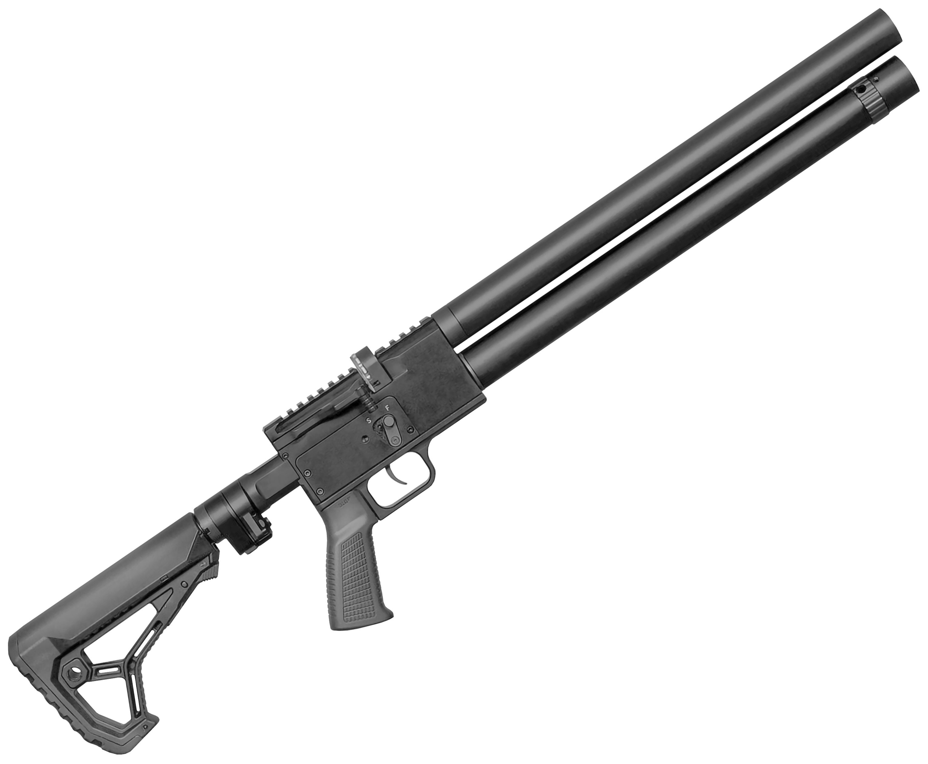 Пневматическая винтовка Storm Minigun Sport Tactic 6.35 мм (РСР, редуктор, 380 мм, складной)