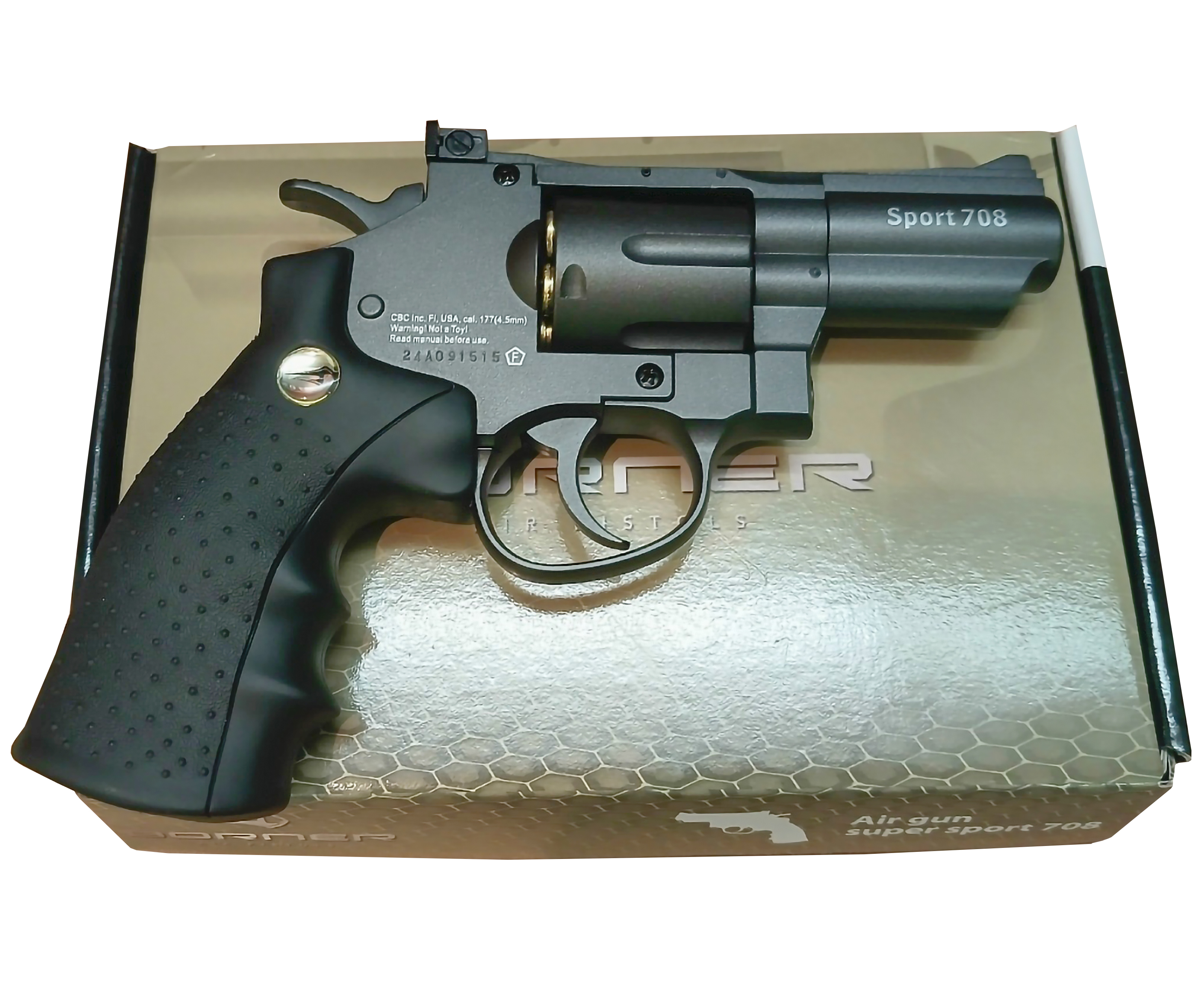 Б/У Пневматический револьвер Borner Super Sport 708 4.5 мм (1912251)