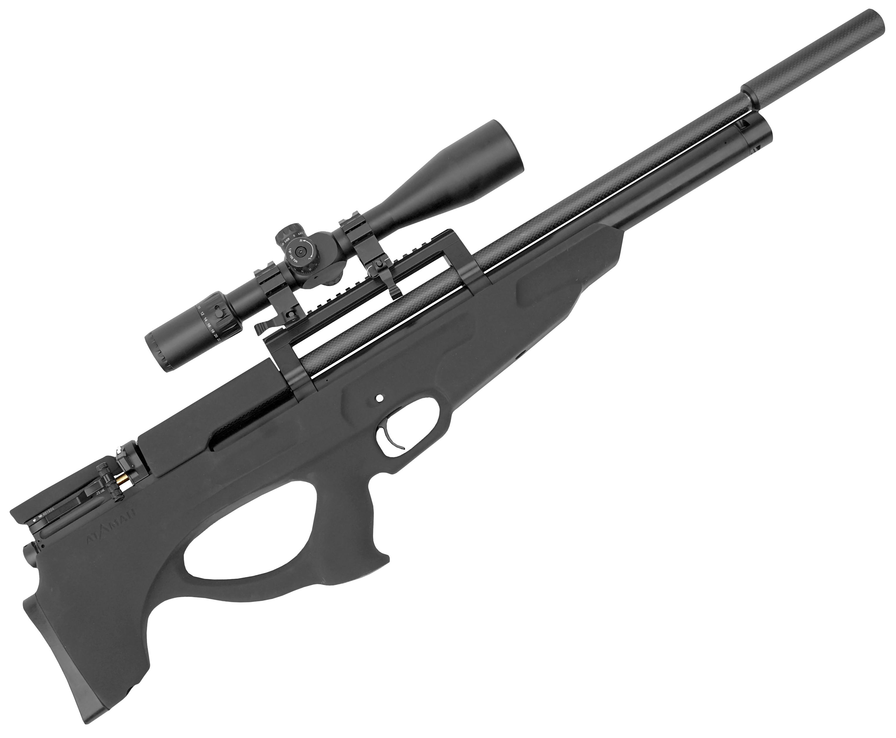 Пневматическая винтовка Ataman M20SD 648 STBK Буллпап 6.35 мм (Бук, Soft-Touch, редуктор, полнотел)