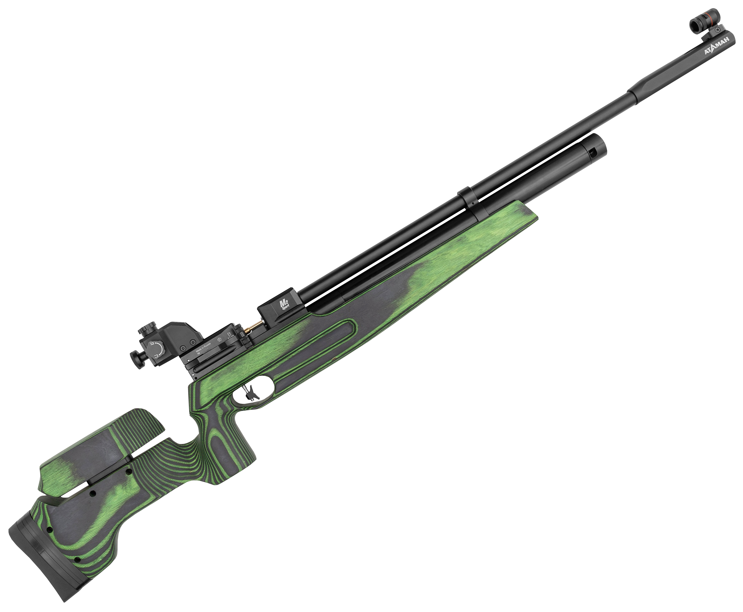 Пневматическая винтовка Ataman M2 Sport Match 1684 RB-SL L4 4.5 мм (редуктор, волан, ламинат, зеленый)