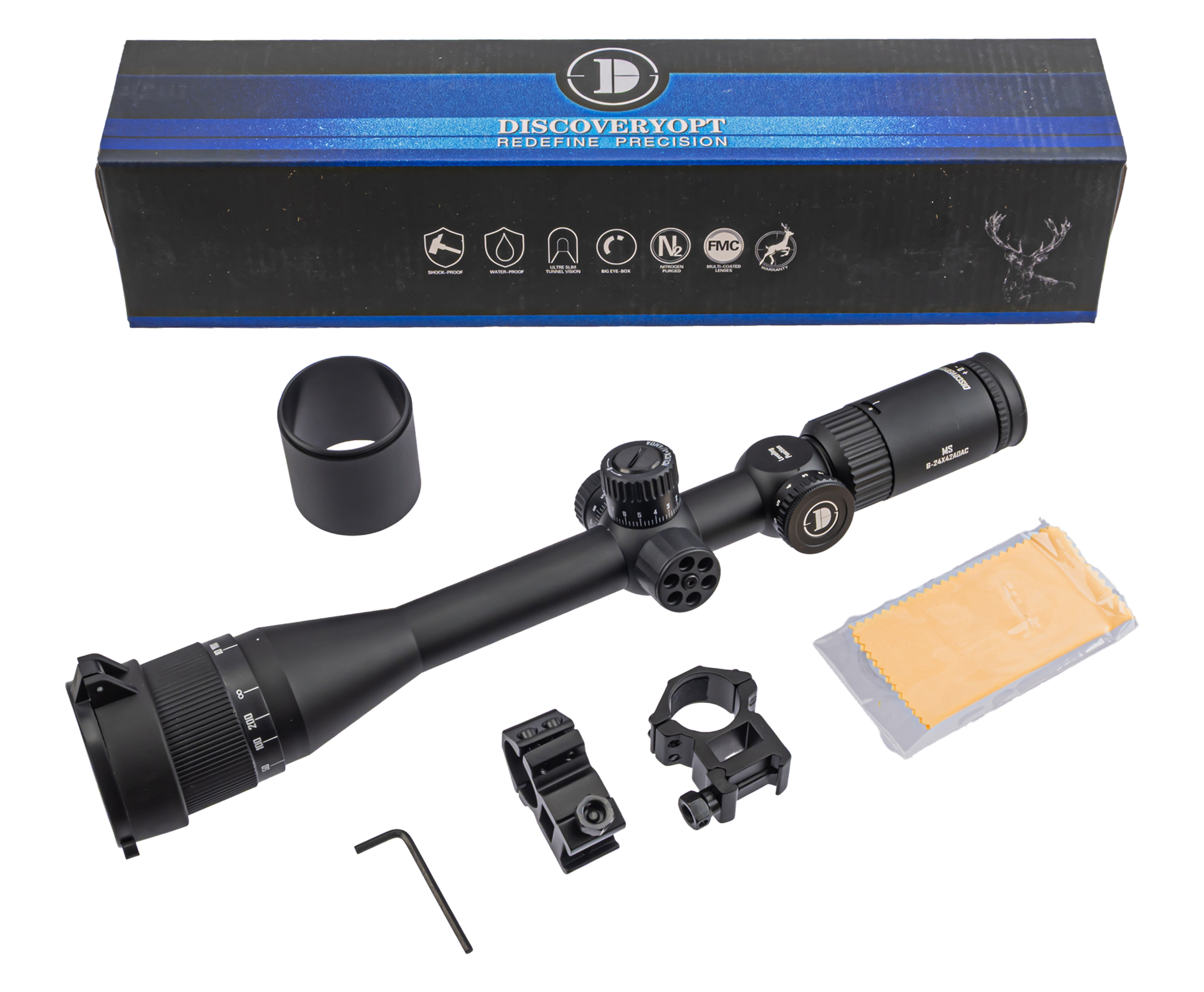 Оптический прицел Discovery MS 6-24х42 AOAC (Вивер, 25.4 мм)