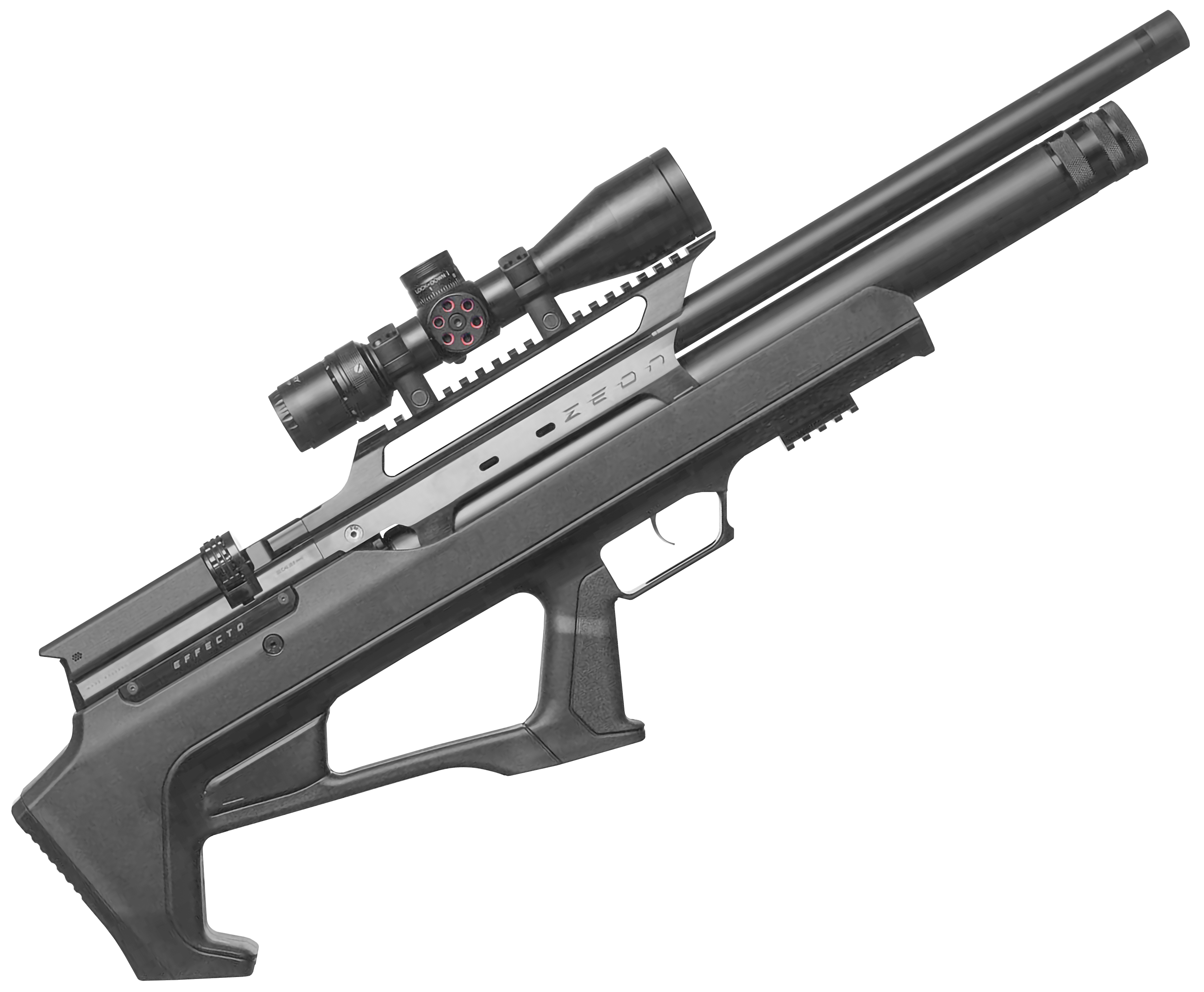 Пневматическая винтовка Huglu Effecto Zeon Black 5.5 мм (Lothar Walther, черный)