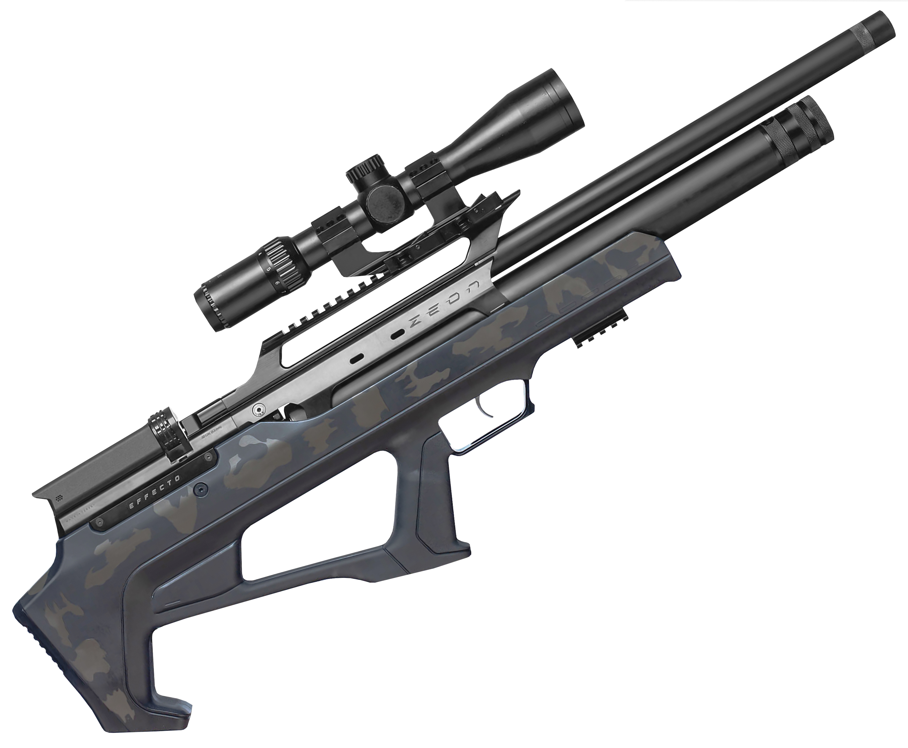 Пневматическая винтовка Huglu Effecto Zeon Khaki Camo 5.5 мм (Lothar Walther, камуфляж)