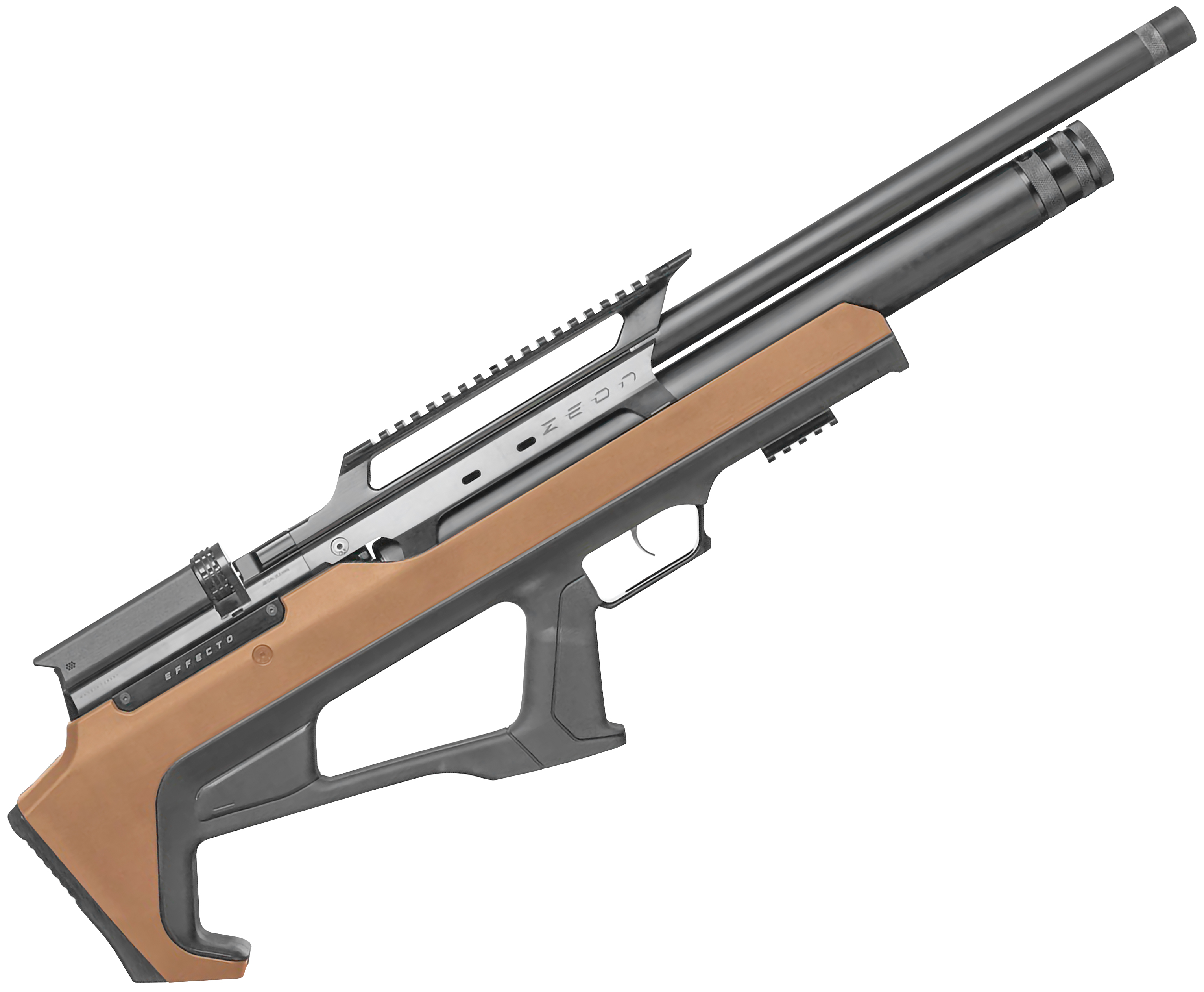 Пневматическая винтовка Huglu Effecto Zeon Brown 6.35 мм (Lothar Walther, коричневый, кейс)