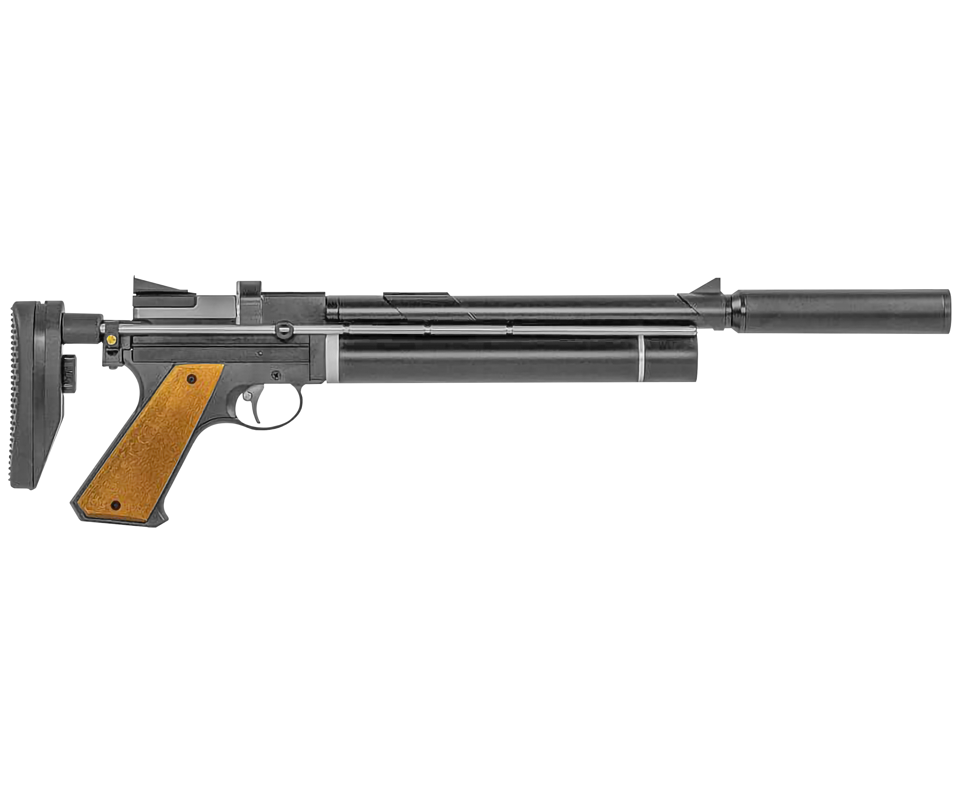 Пневматический пистолет Snowpeak PP750L 4.5 мм (ПЦП, приклад)