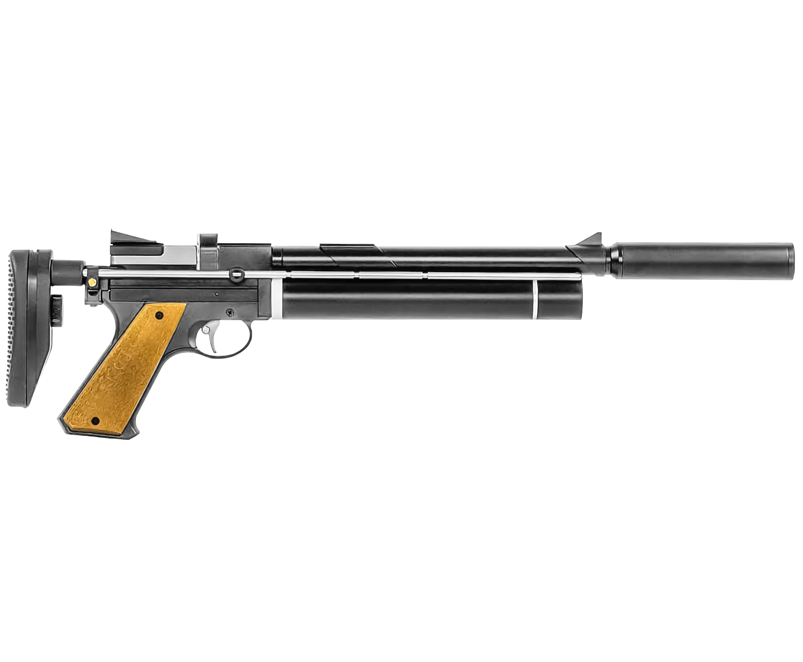 Пневматический пистолет Snowpeak PP750L 5.5 мм (РСР, приклад)