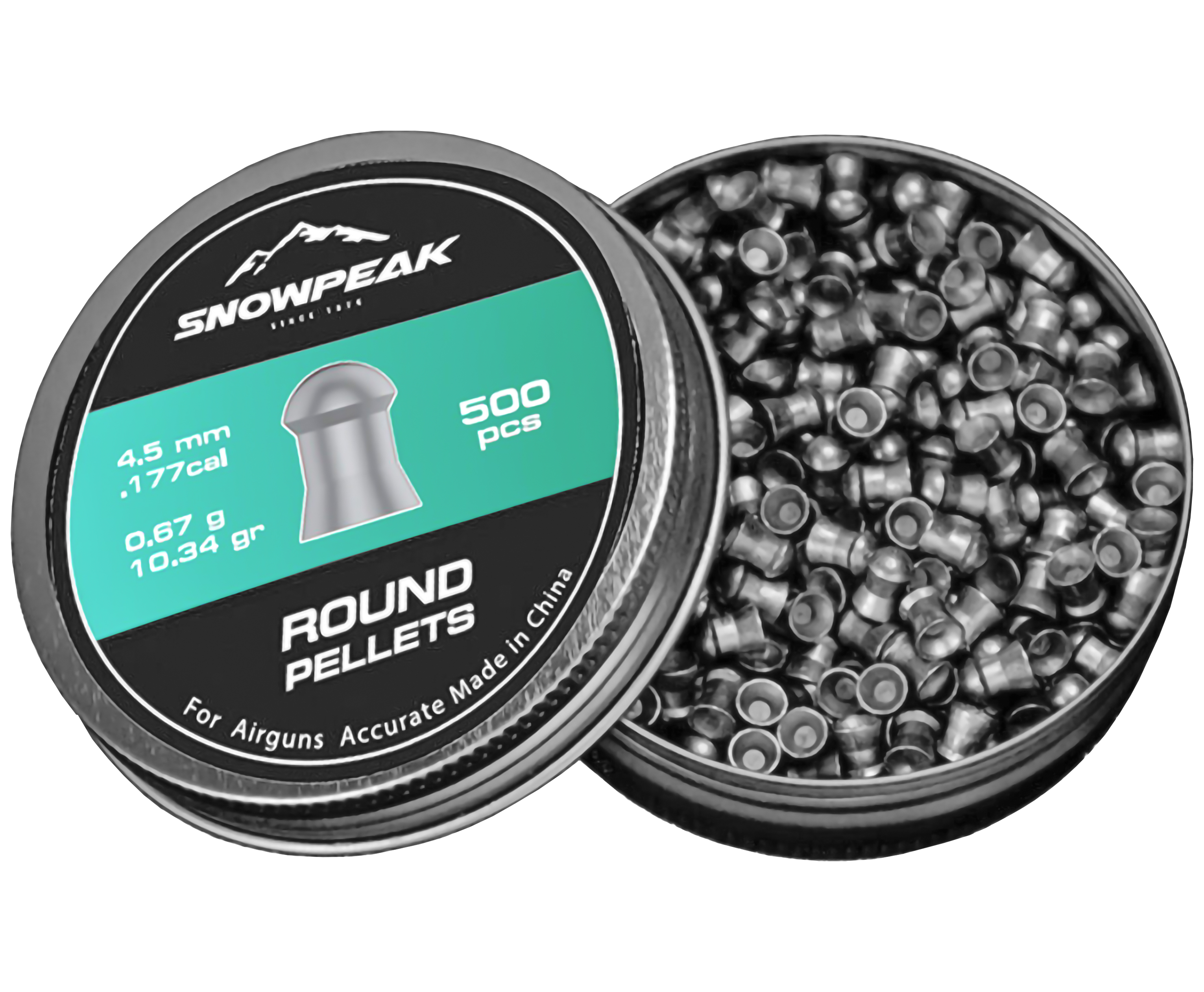 Пули пневматические Snowpeak Round Heavy 4.5 мм (500 шт, 0.67 грамма)