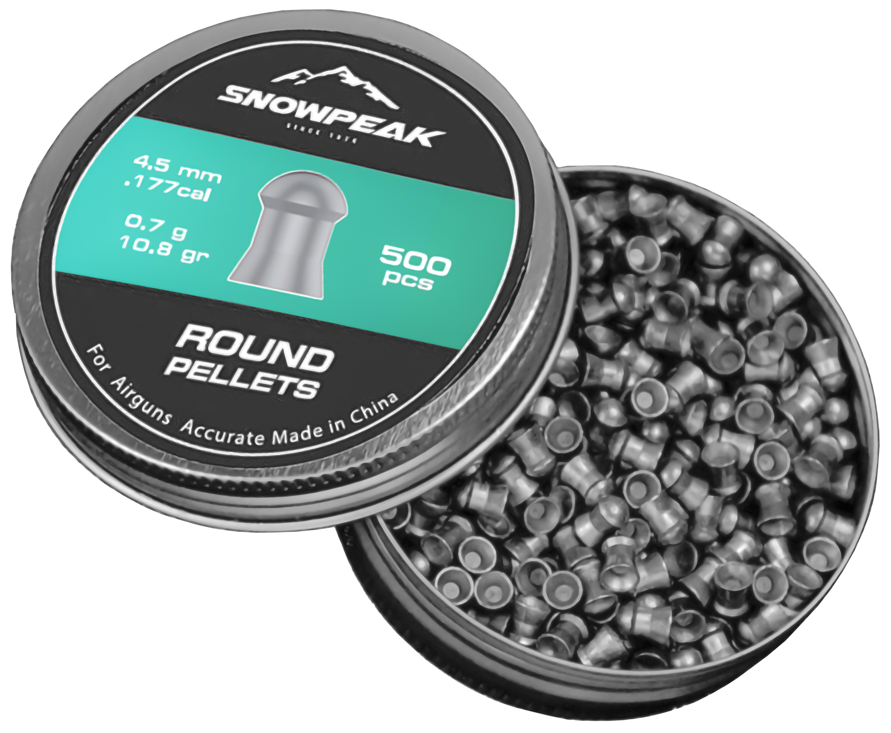 Пули пневматические Snowpeak Accuracy Round 4.5 мм (500 шт, 0.7 грамма)