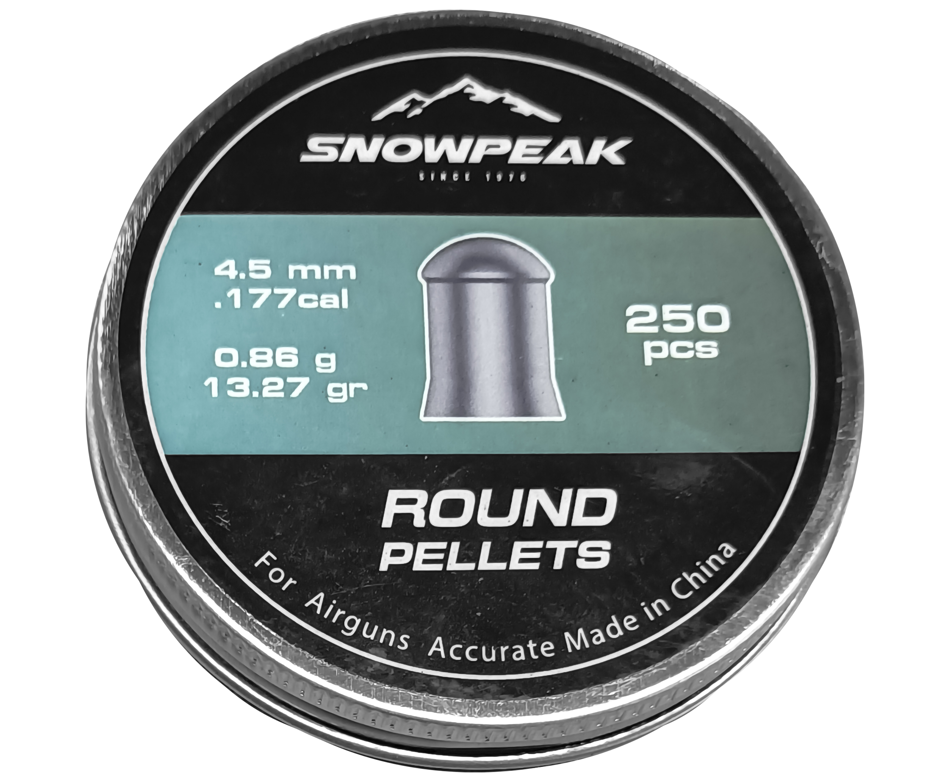 Пули пневматические Snowpeak Max Heavy 4.5 мм (250 шт, 0.86 грамма)