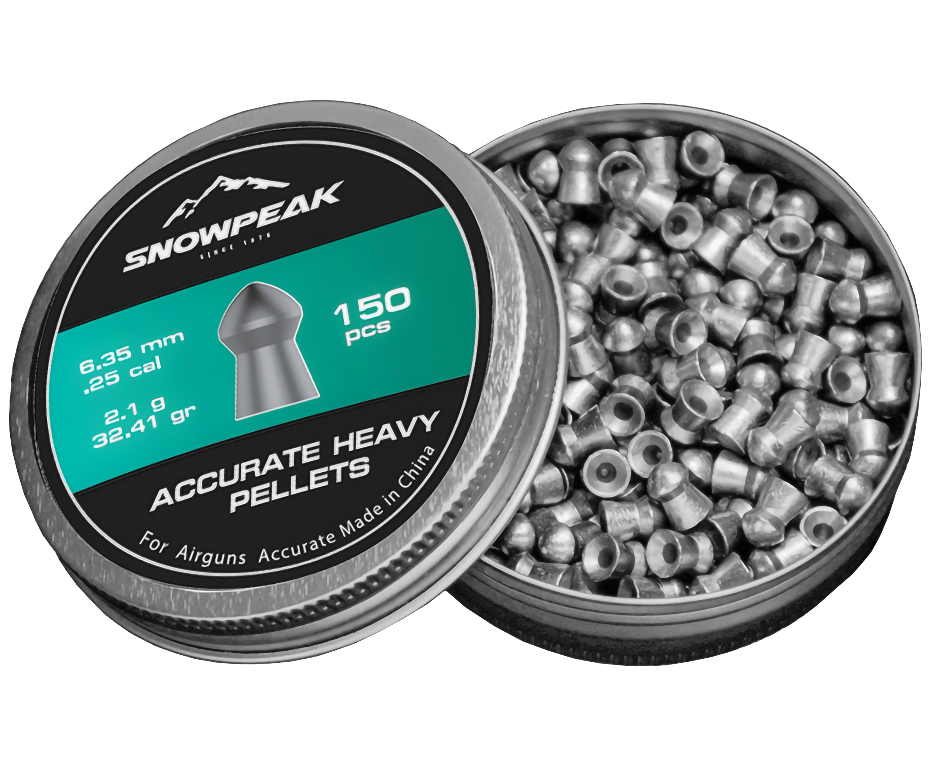 Пули пневматические Snowpeak Accuracy Round 6.35 мм (150 шт, 2.1 г)