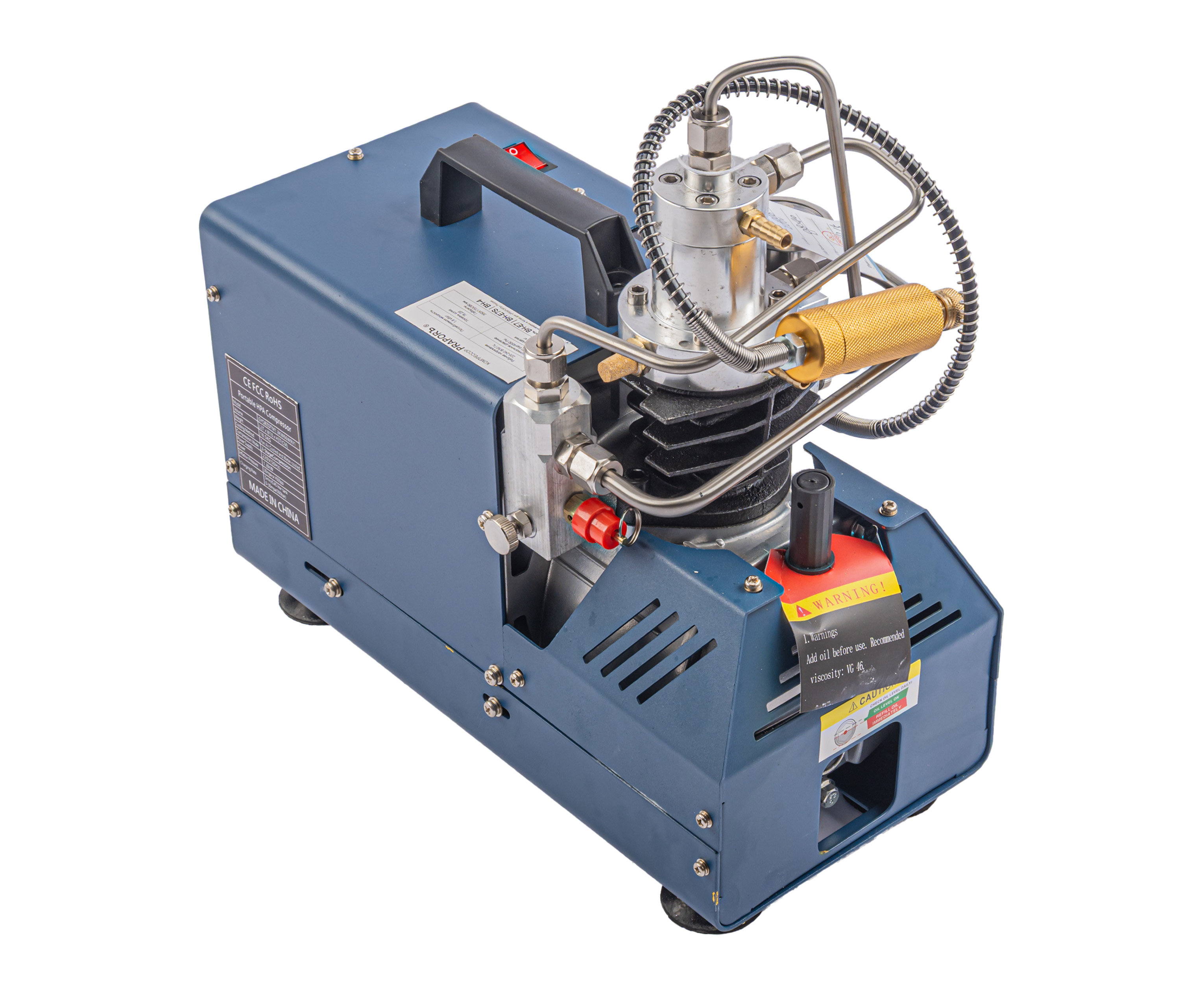 Электрический компрессор PraporЪ BH-E7S 1.8 kW для PCP (водяное охлаждение, автоотключение)