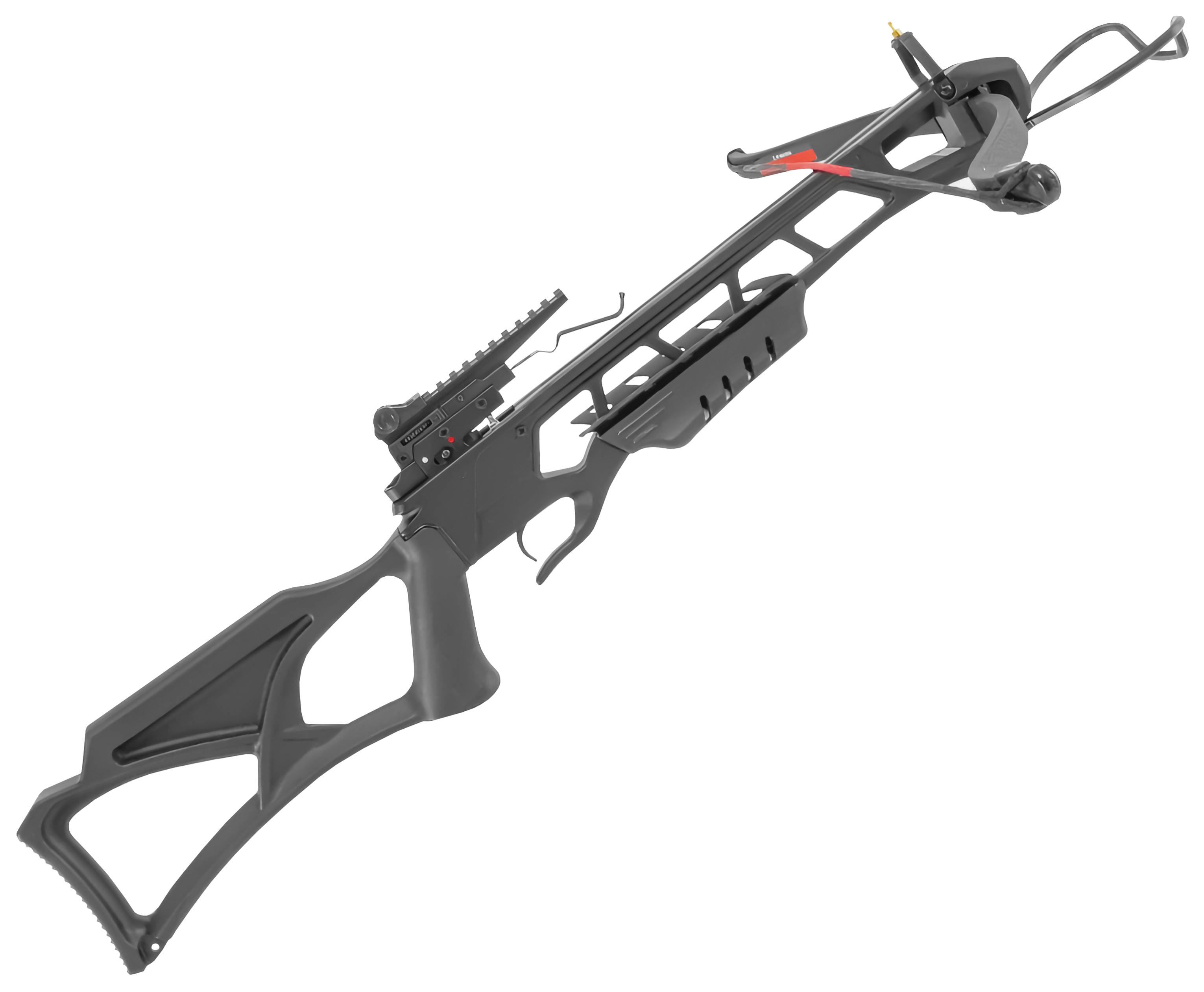 Арбалет рекурсивный Man Kung XB23BK (комплект, черный, 2 стрелы, воск, стрингер, натяжитель)