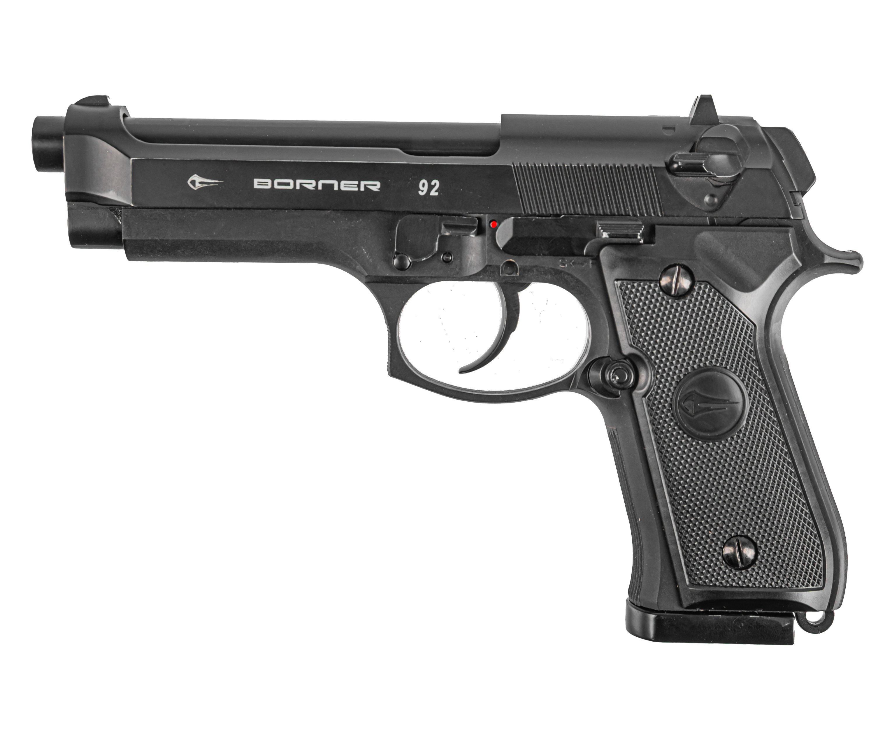 Уценка Пневматический пистолет Borner 92 4.5 мм (пулевой, Blowback, Beretta, уценка)