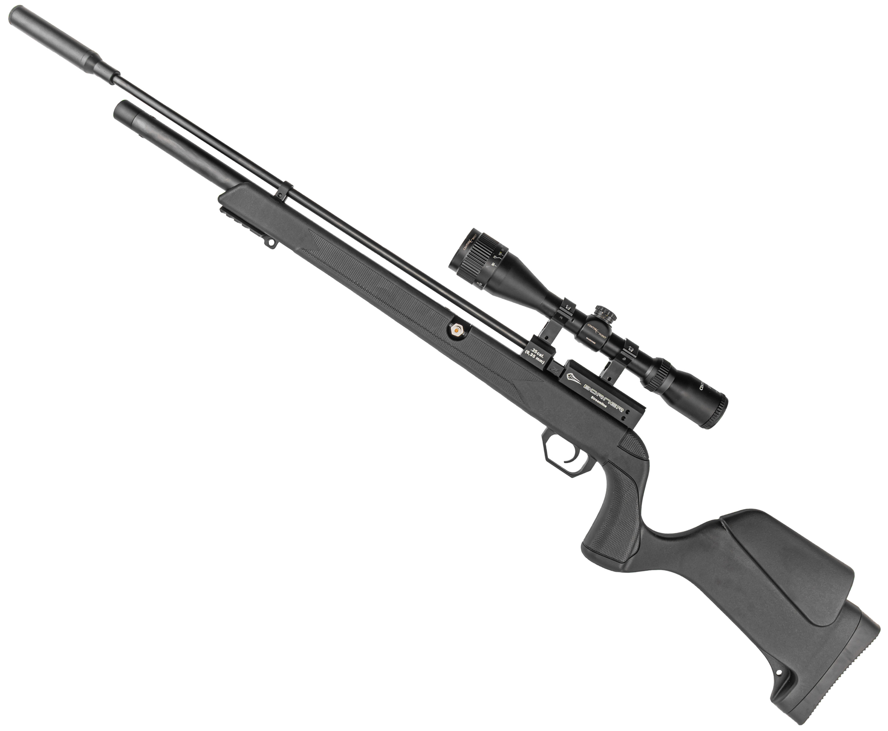 Пневматическая винтовка Borner Streamline 6.35 мм (3 Дж, черный, пластик, PCP)
