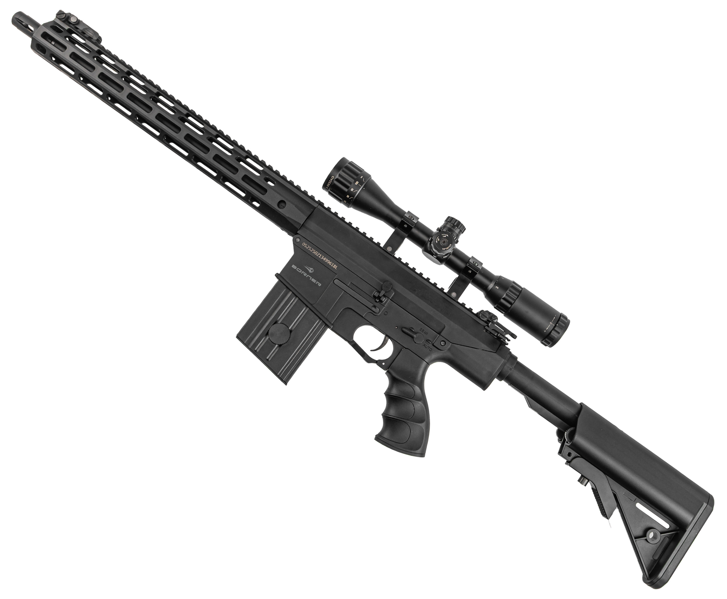 Пневматическая винтовка Borner Pulse Fire 4.5 мм (3 Дж, черный, Full Auto)