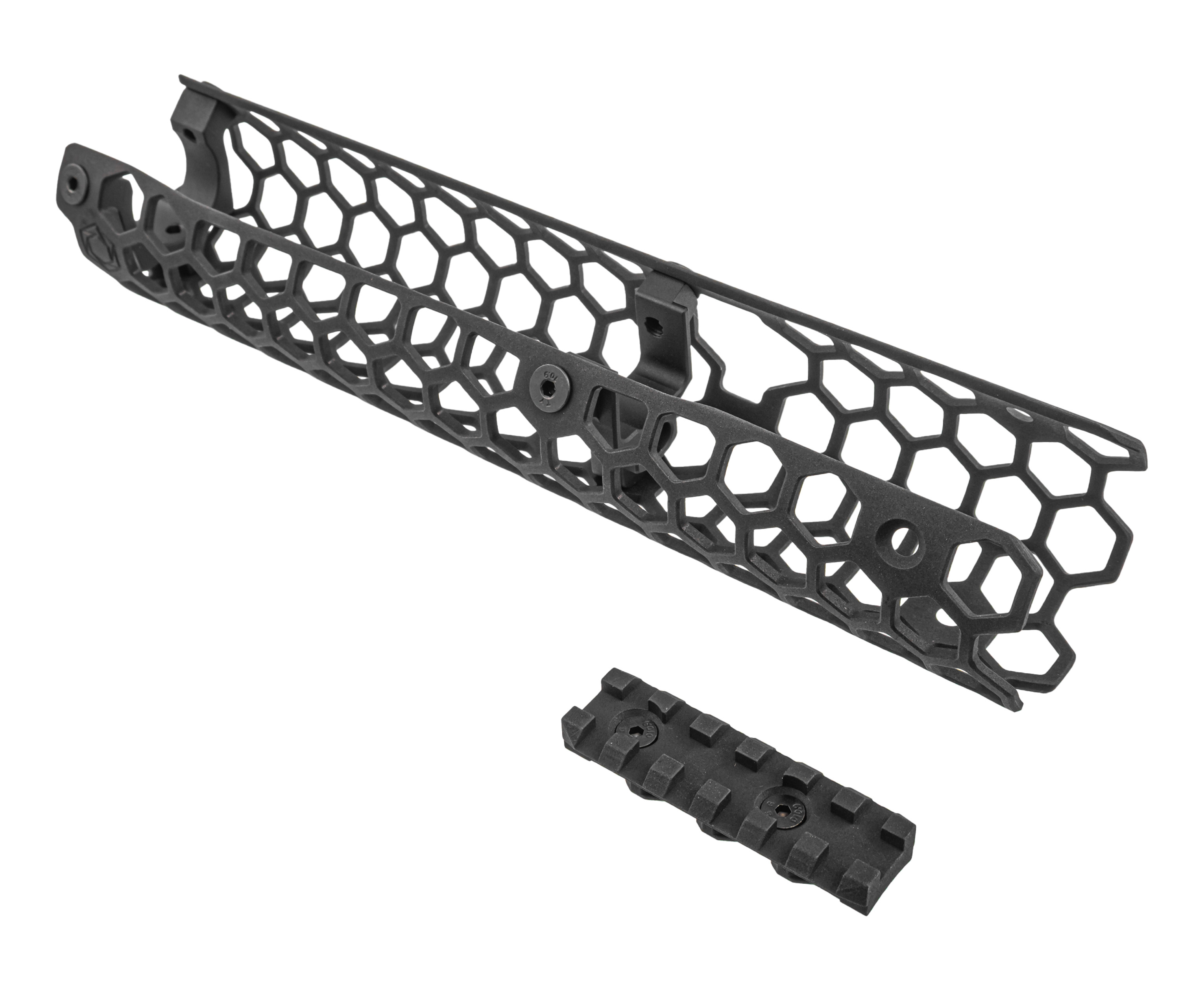 Тактическое цевье Гексагон для АК-104 и АК-105 (Сайга 033, 250 мм, Д16Т)