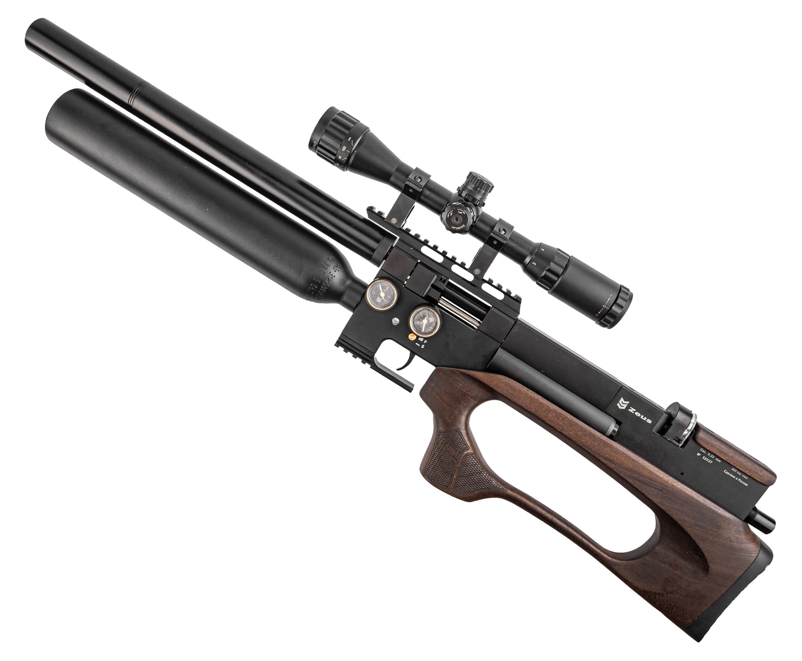Пневматическая винтовка Storm Zeus Sport 6.35 мм (PCP, под полнотел, 550 мм, колба 620 куб. см)
