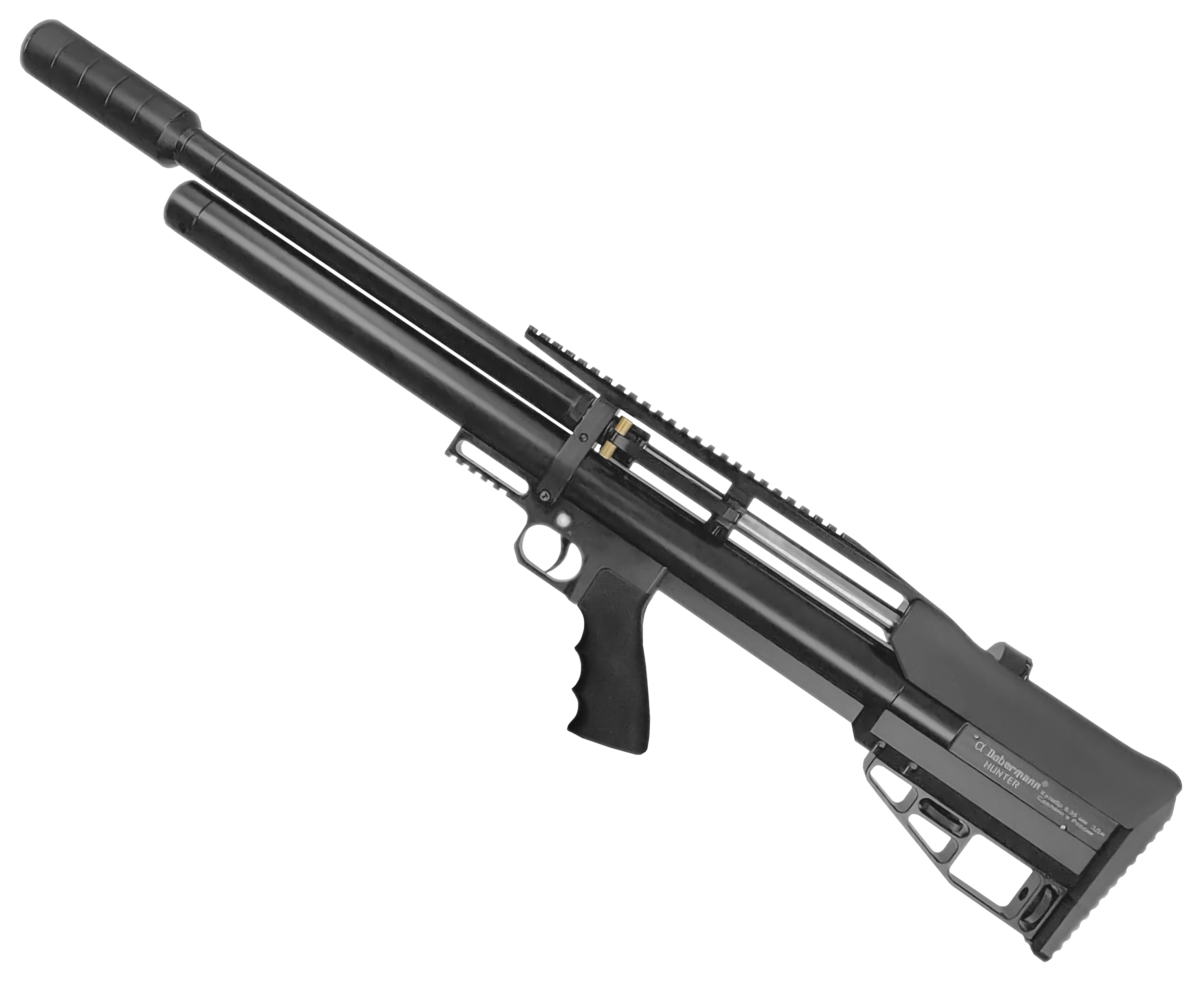 Пневматическая винтовка Dobermann Alfa Hunter 6.35 мм (600 мм, полигонал, прямоток, рукоять под углом)