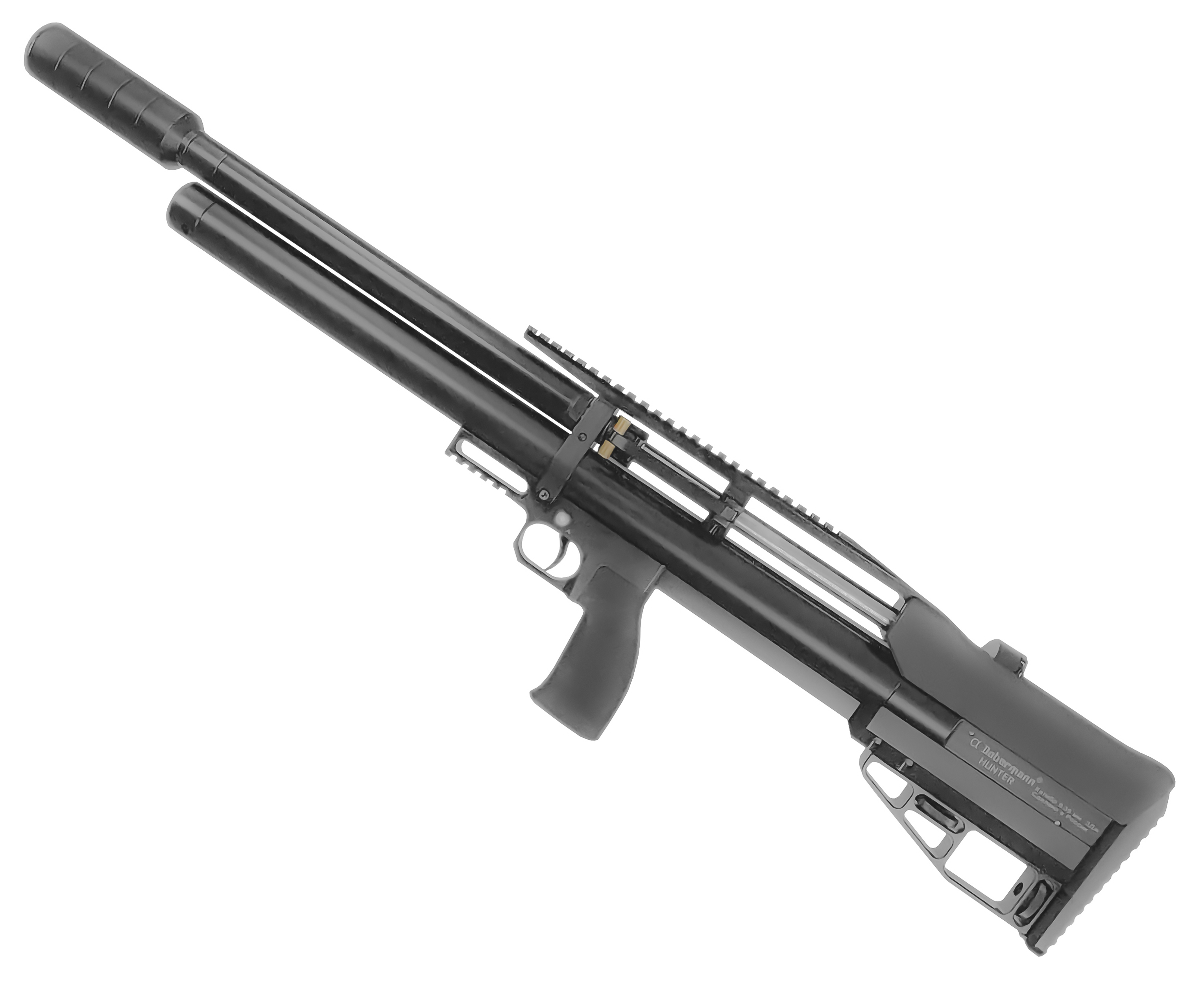 Пневматическая винтовка Dobermann Alfa Hunter 6.35 мм (600 мм, полигонал, редуктор, прямая рукоять)