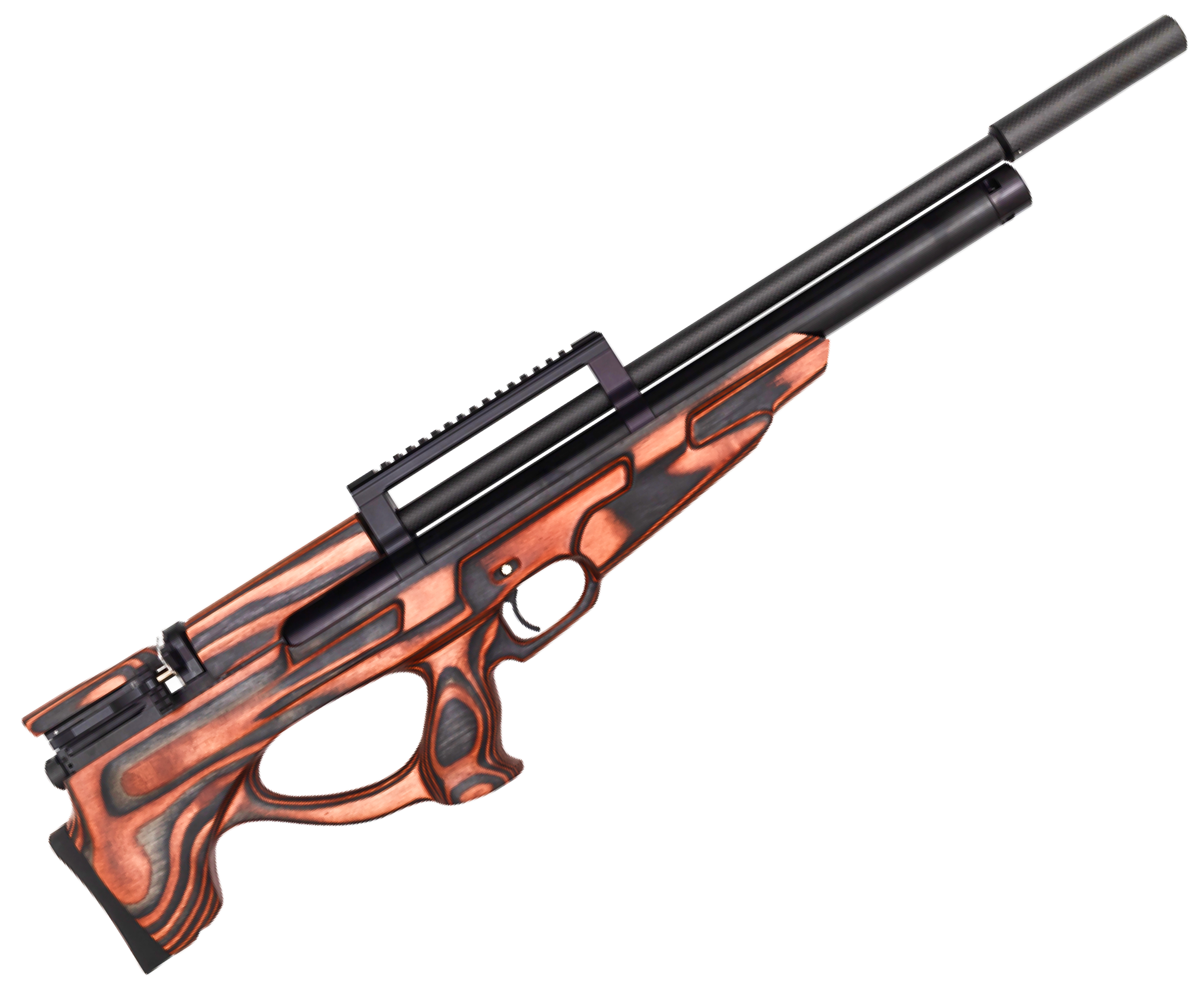 Пневматическая винтовка Ataman Bull-Pup M20SD 648 L8 6.35 мм (ламинат, оранжевый, редуктор, под полнотел)