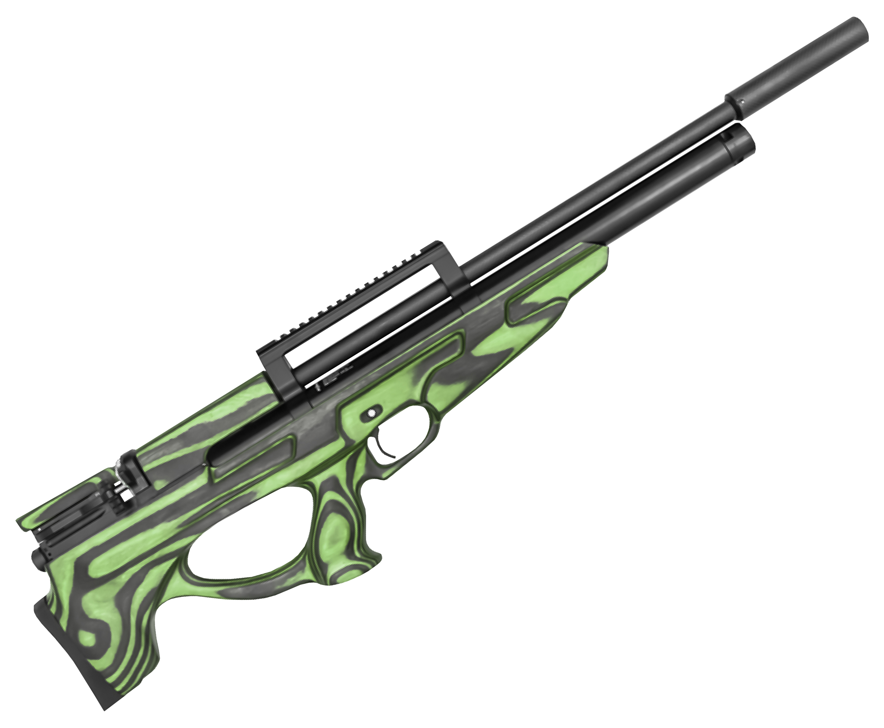 Пневматическая винтовка Ataman Bull-Pup M20SD 648 L4 6.35 мм (ламинат, зеленый, редуктор, под полнотел)