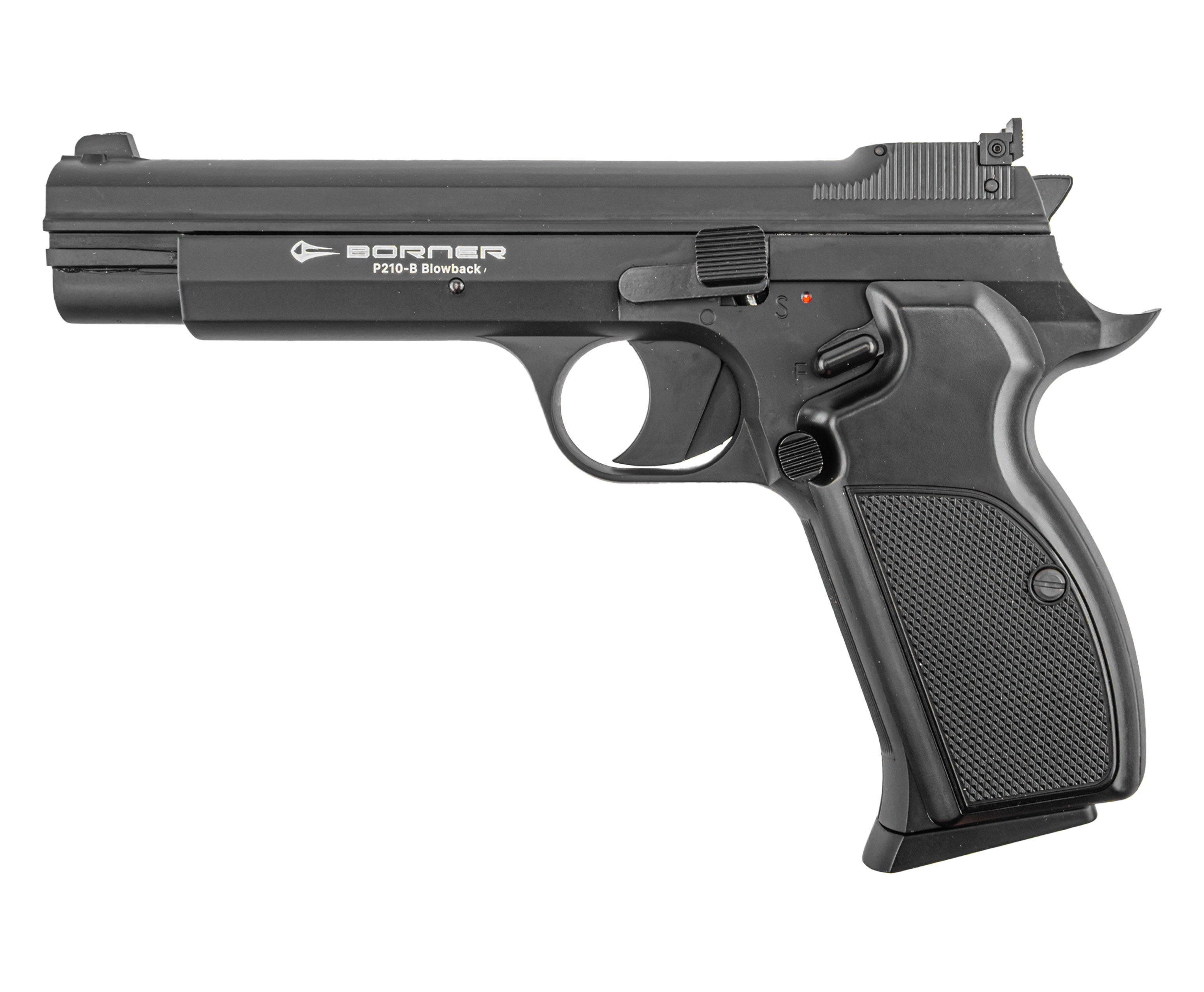 Пневматический пистолет Borner P210-B 4.5 мм (black, CO2, Blowback)